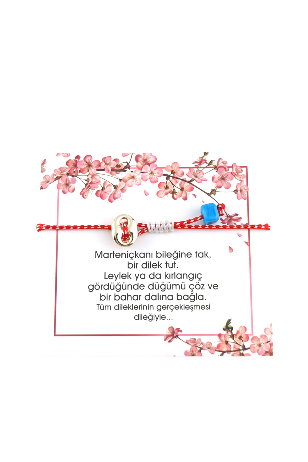 Marteniçka Bileklik Nostalji Boncuk Beyaz TRBİLEK7868