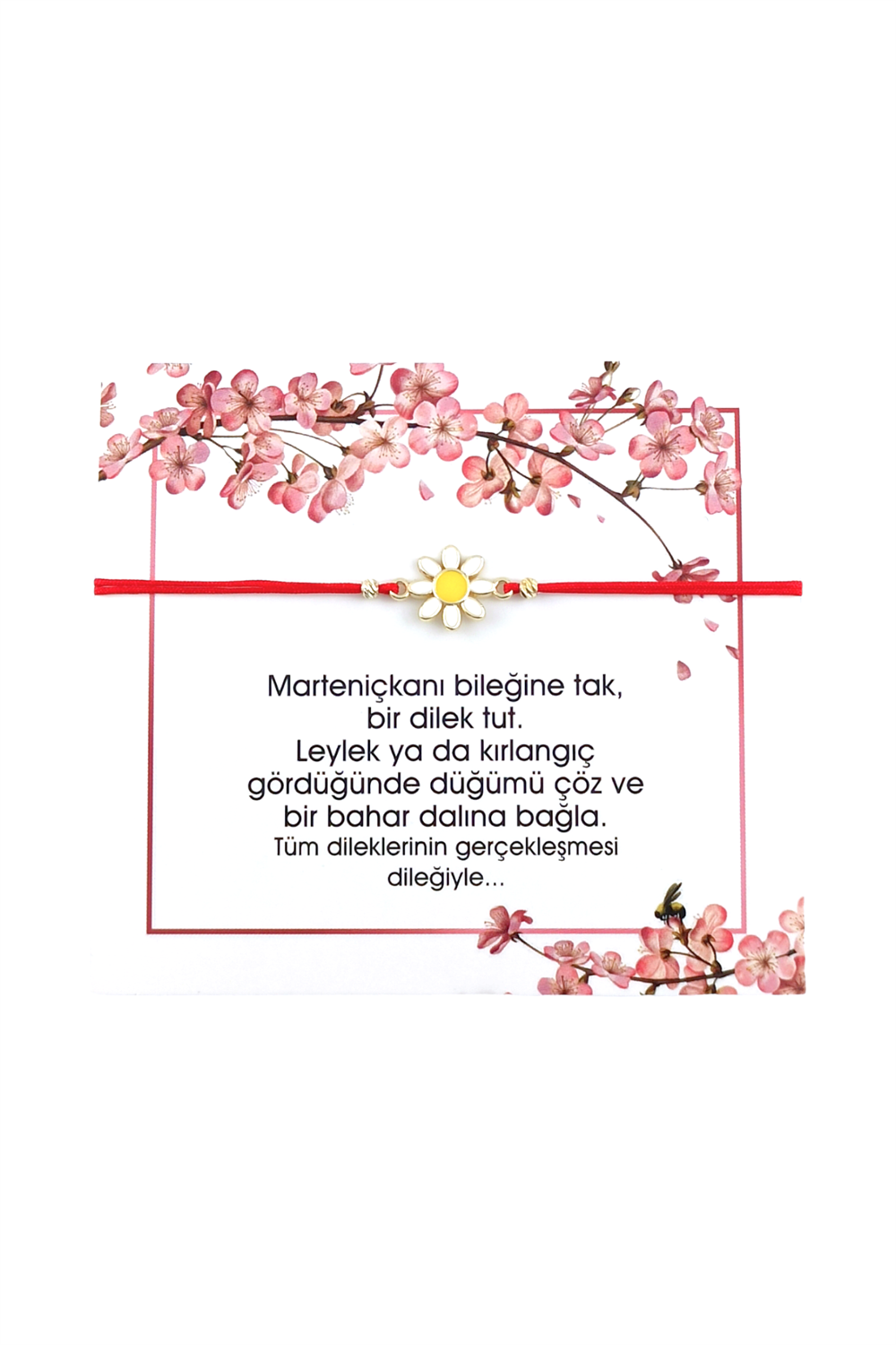 Marteniçka Bileklik Papatya  Bileklik TRBİLEK7868