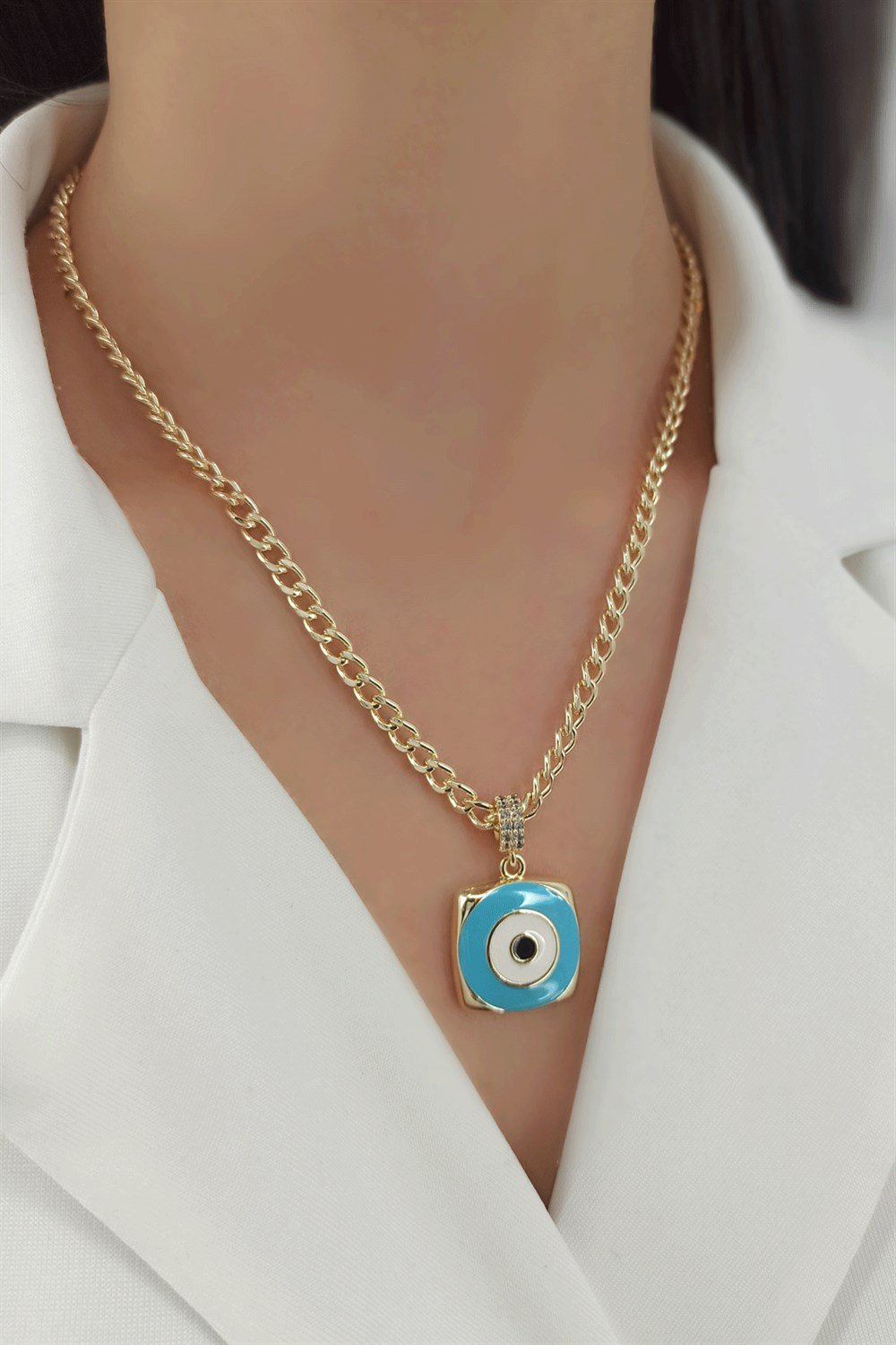 Mineli Göz Kolye TrKolye50004