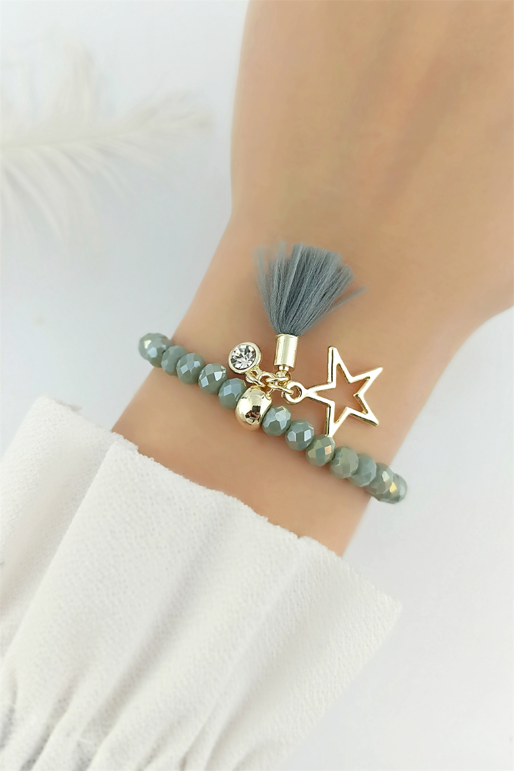 Misinalı Kristal Boncuk Bileklik TrBilek70190