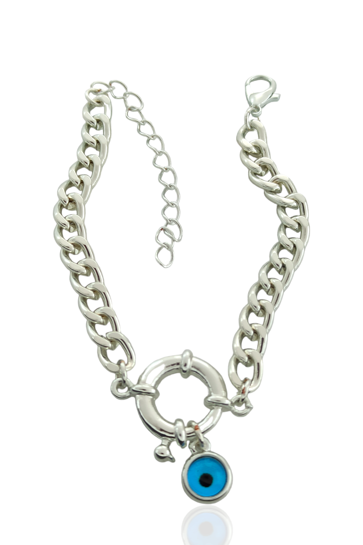 Nazar Boncuklu Kilit Figür Bileklik TrBilek7609 B34503