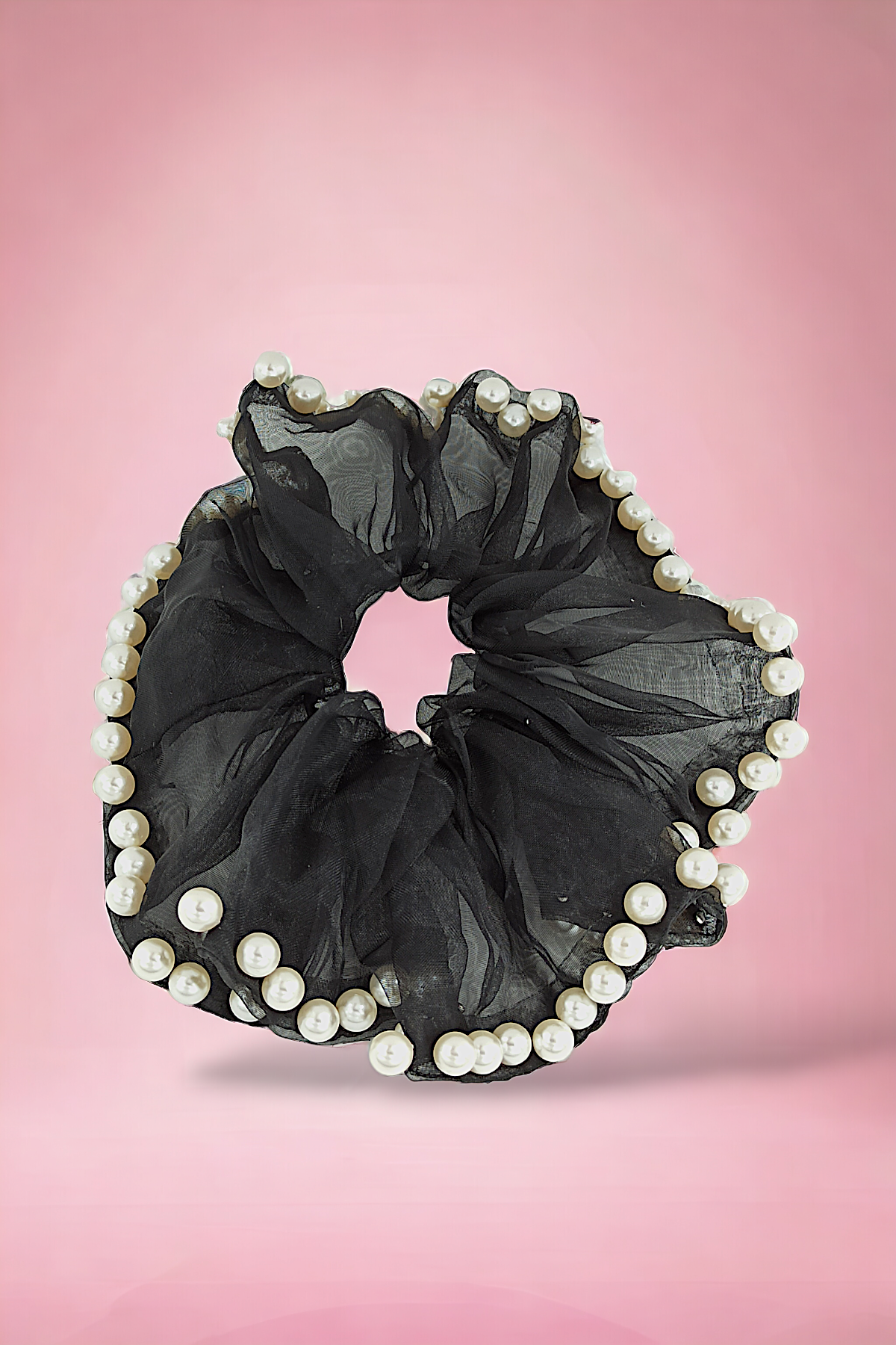 Organze İncili Simit Toka (80 Adet)