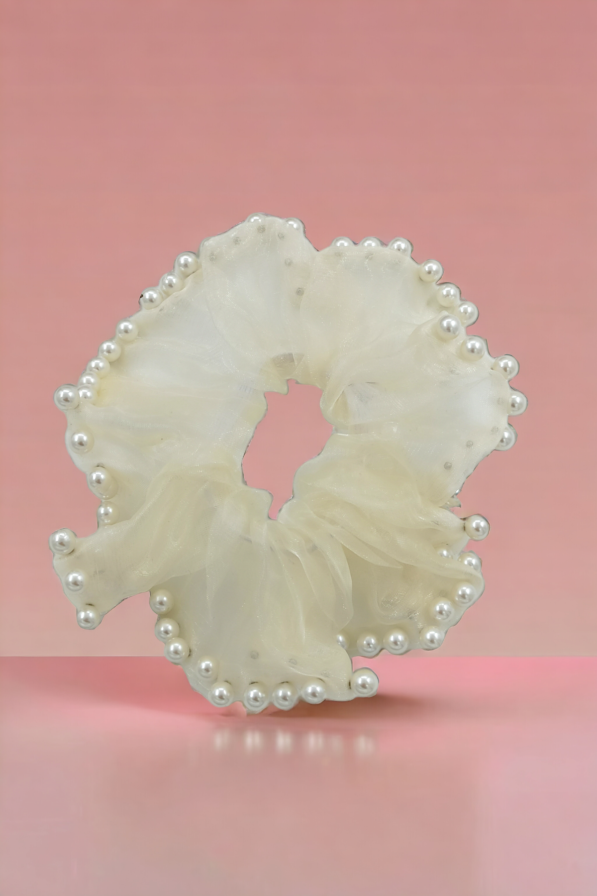 Organze İncili Simit Toka (80 Adet)