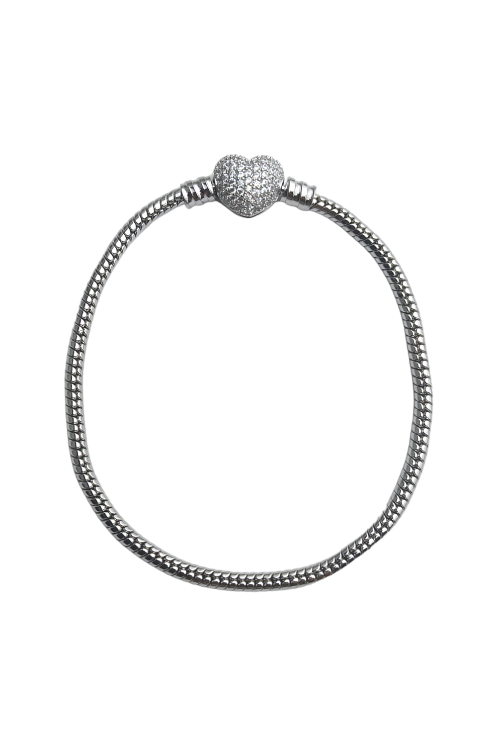 Pandora Model Bileklik Taşlı Kalp Bileklik