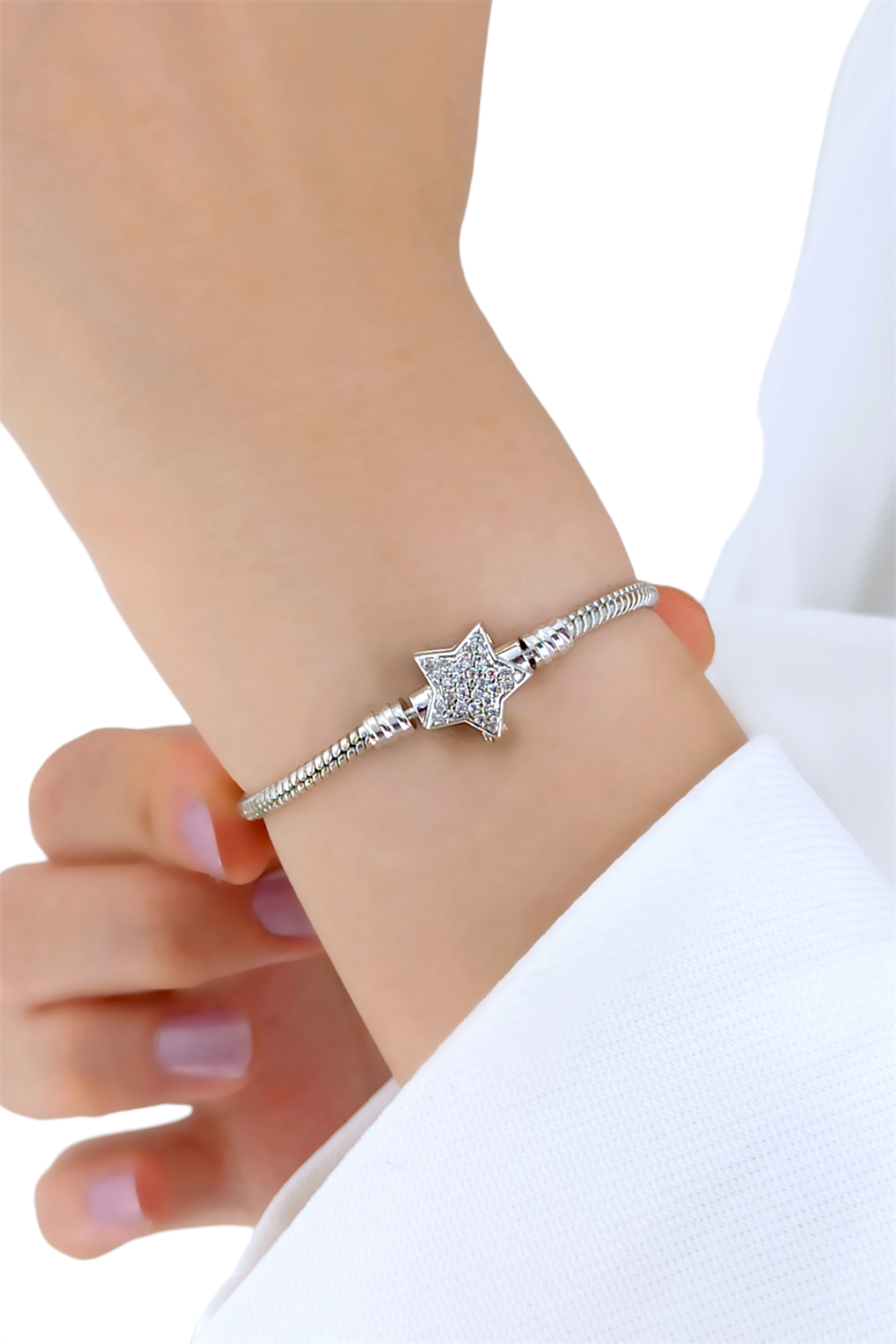 Pandora Model Bileklik Taşlı Yıldız Bileklik