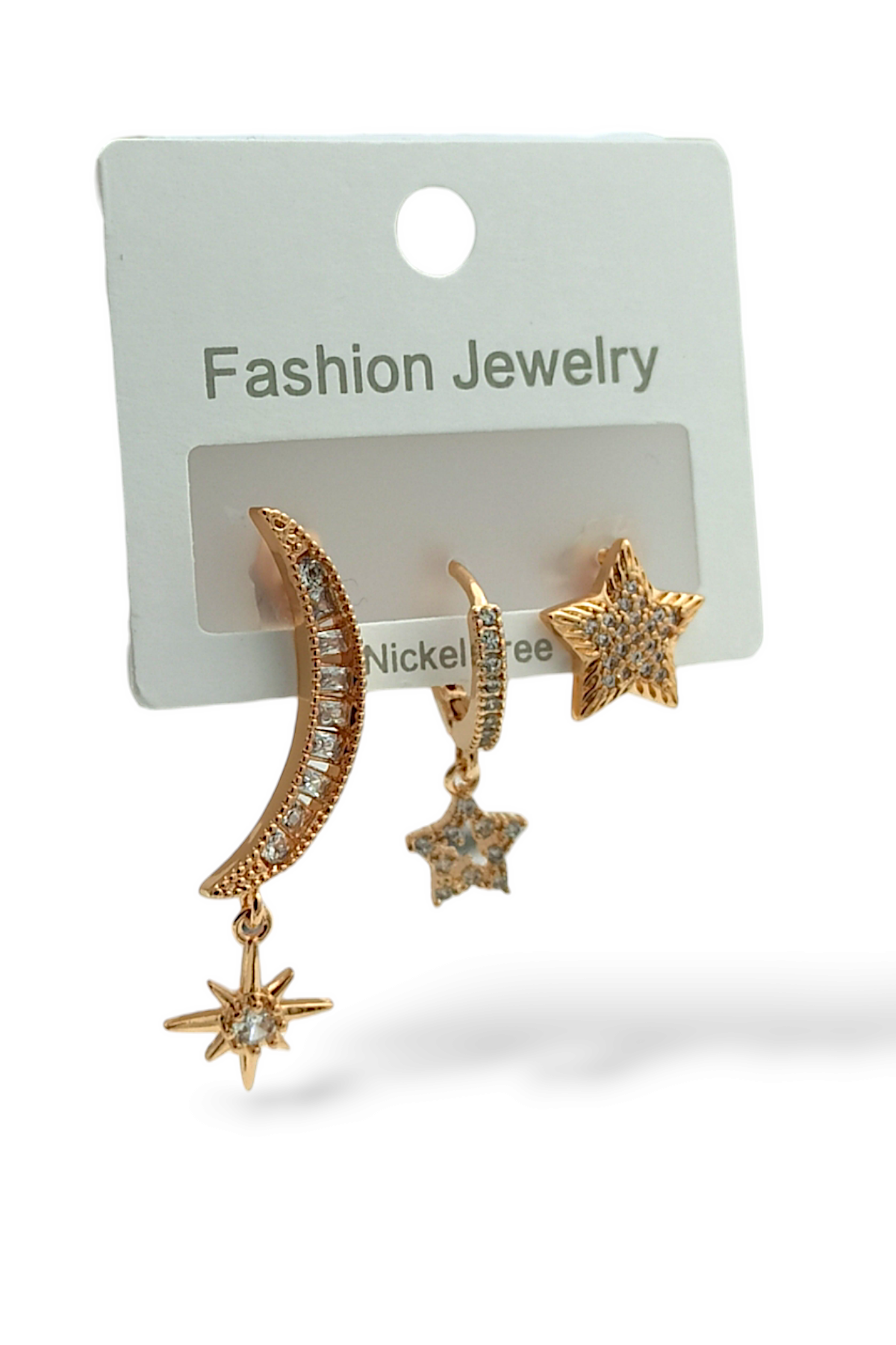 Premium 3'lü Kutup Yıldız Küpe Kombin 35636