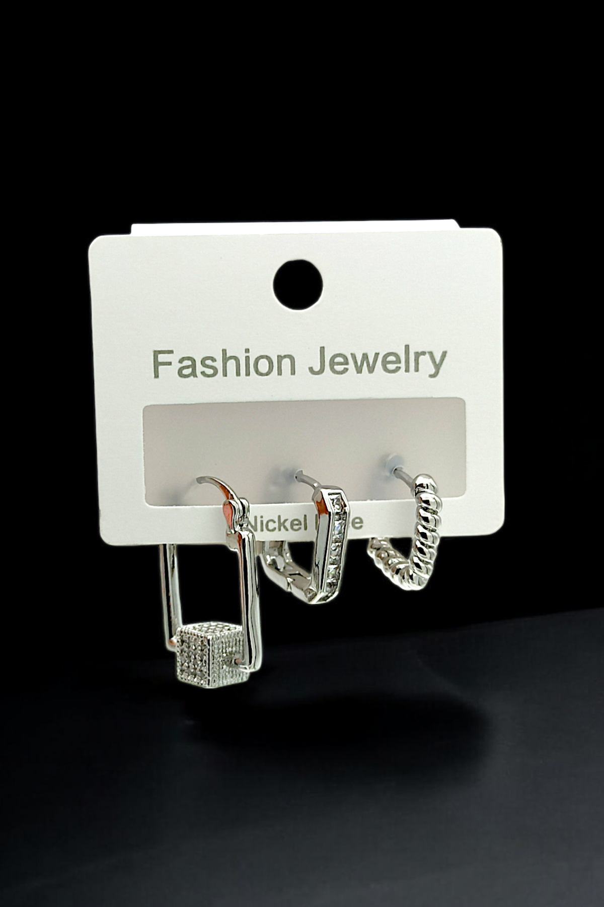 Premium 3'lü Taşlı Küpe Kombin 35616