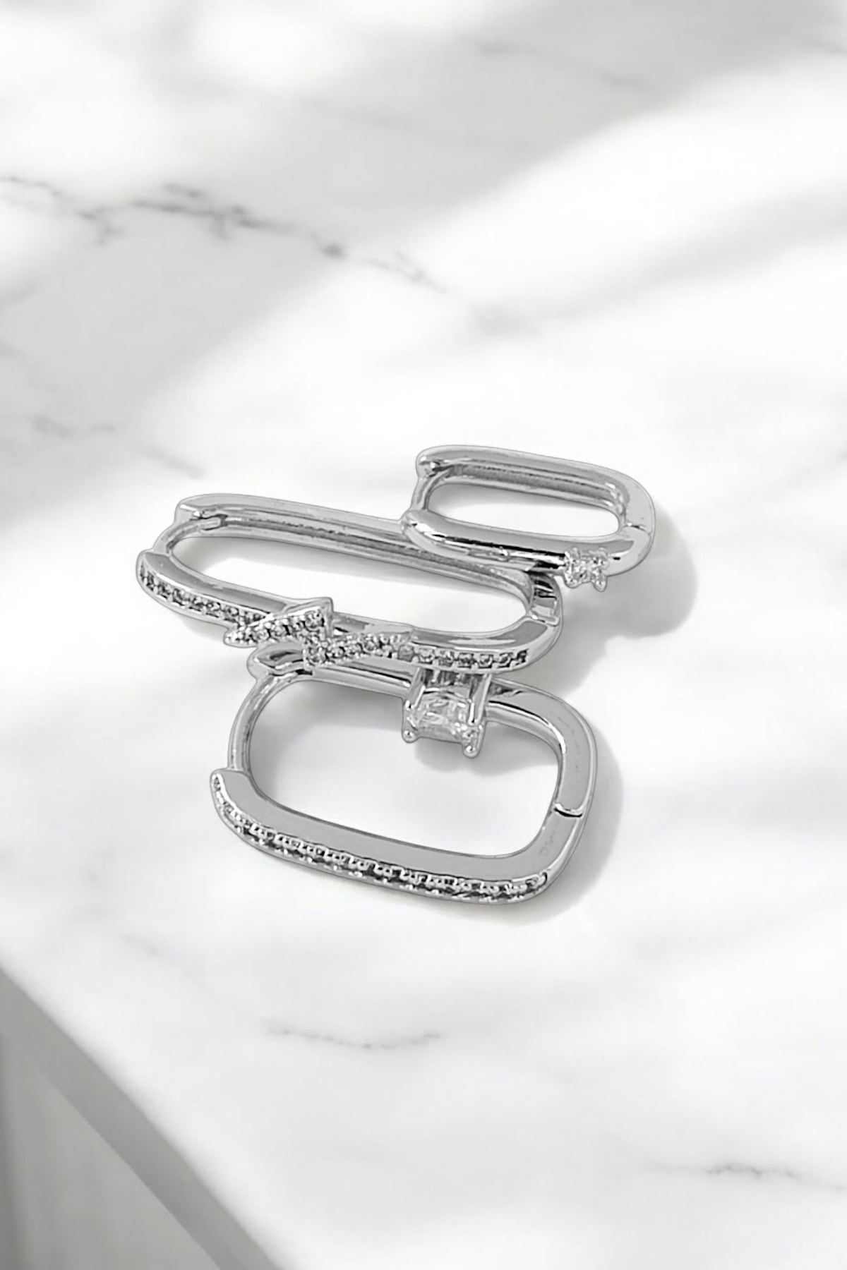 Premium 3'lü Taşlı Şimşek Küpe Kombin 35614