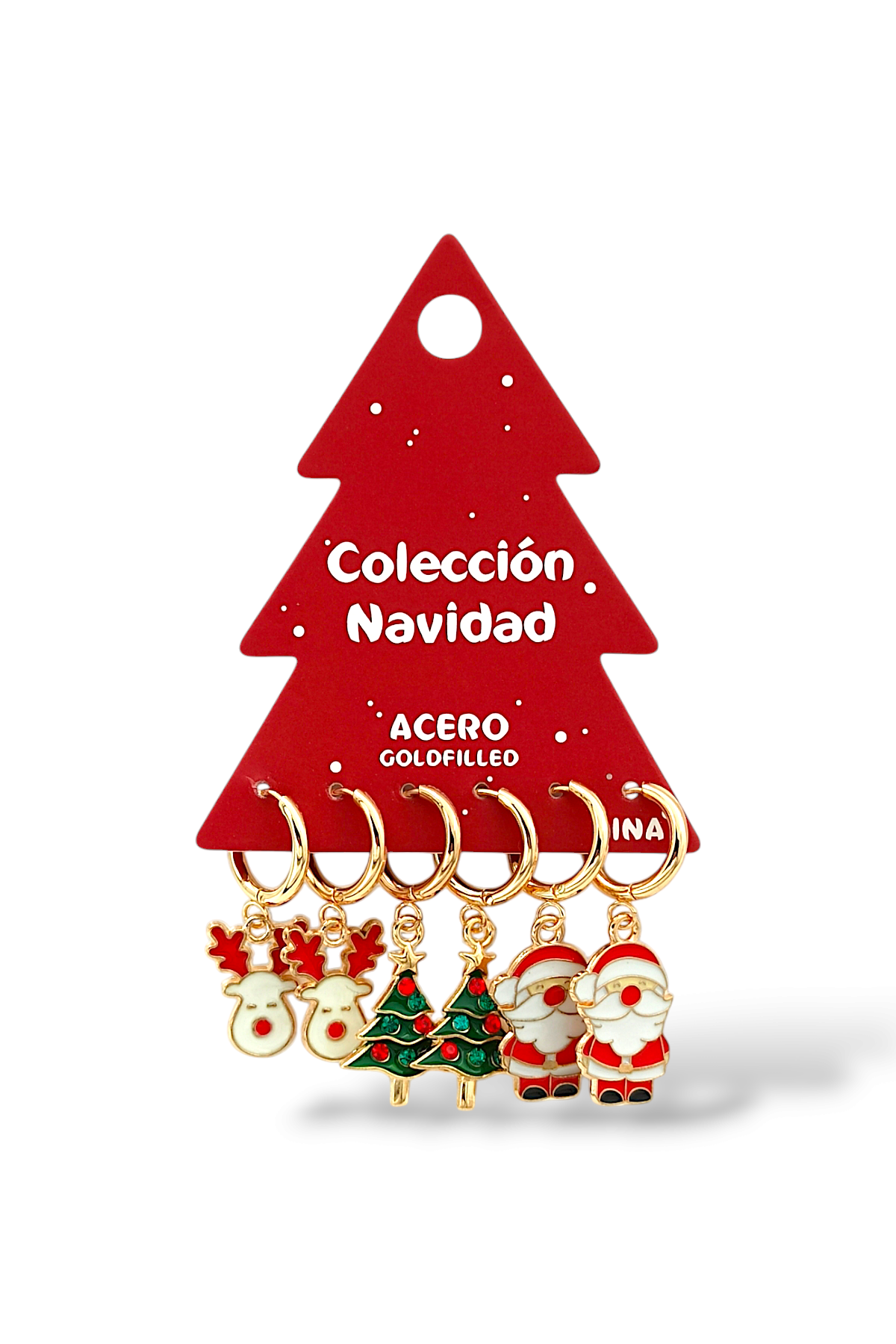 Premium 6'lı Yeni yıl Konseptli Küpe Kombin 