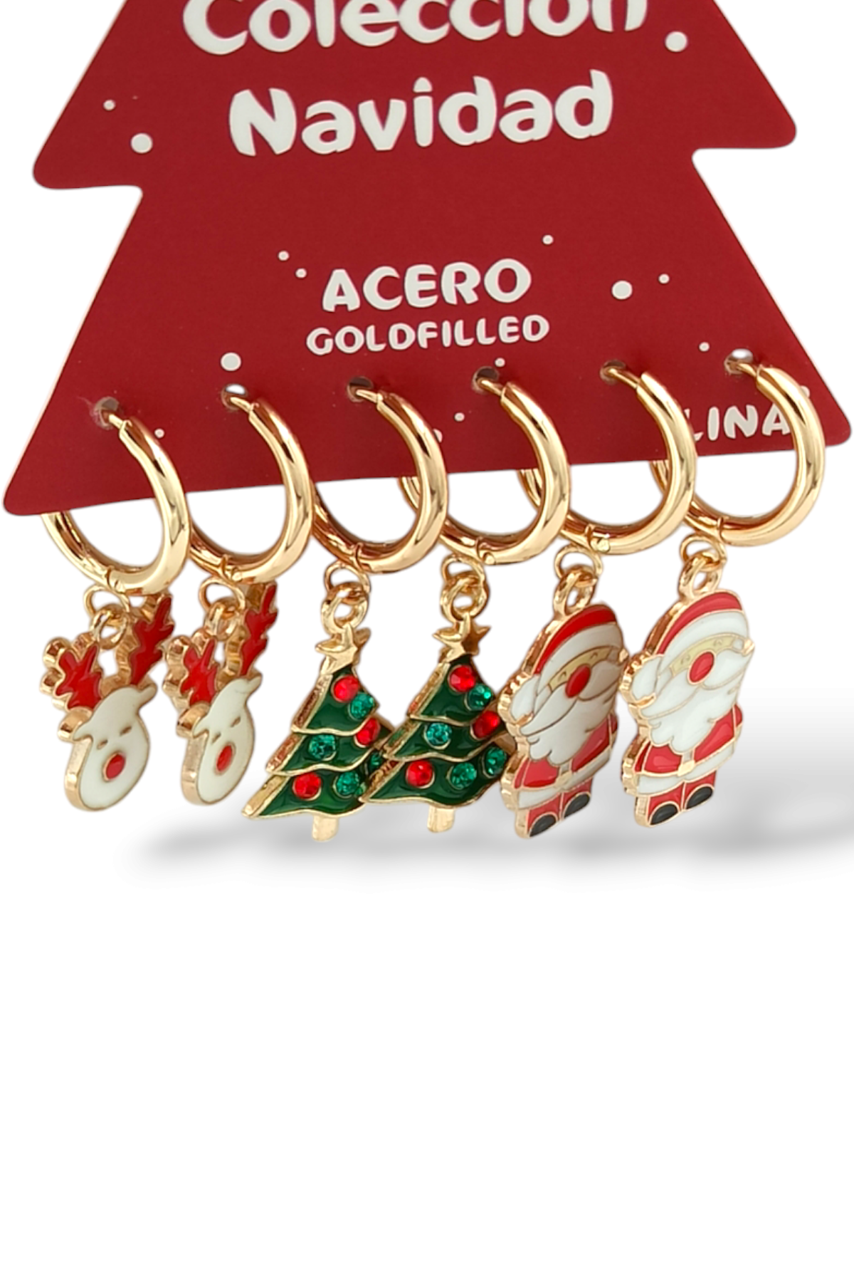 Premium 6'lı Yeni yıl Konseptli Küpe Kombin 