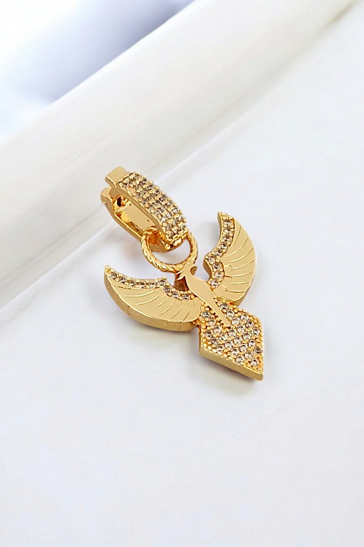 Premium Ajda Charm Taşlı Kuzey Yıldız Charm