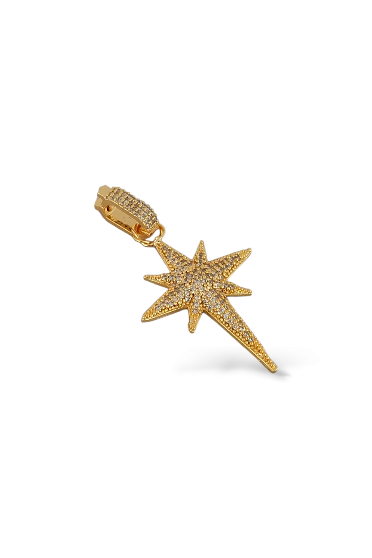 Premium Ajda Charm Taşlı Kuzey Yıldız Charm