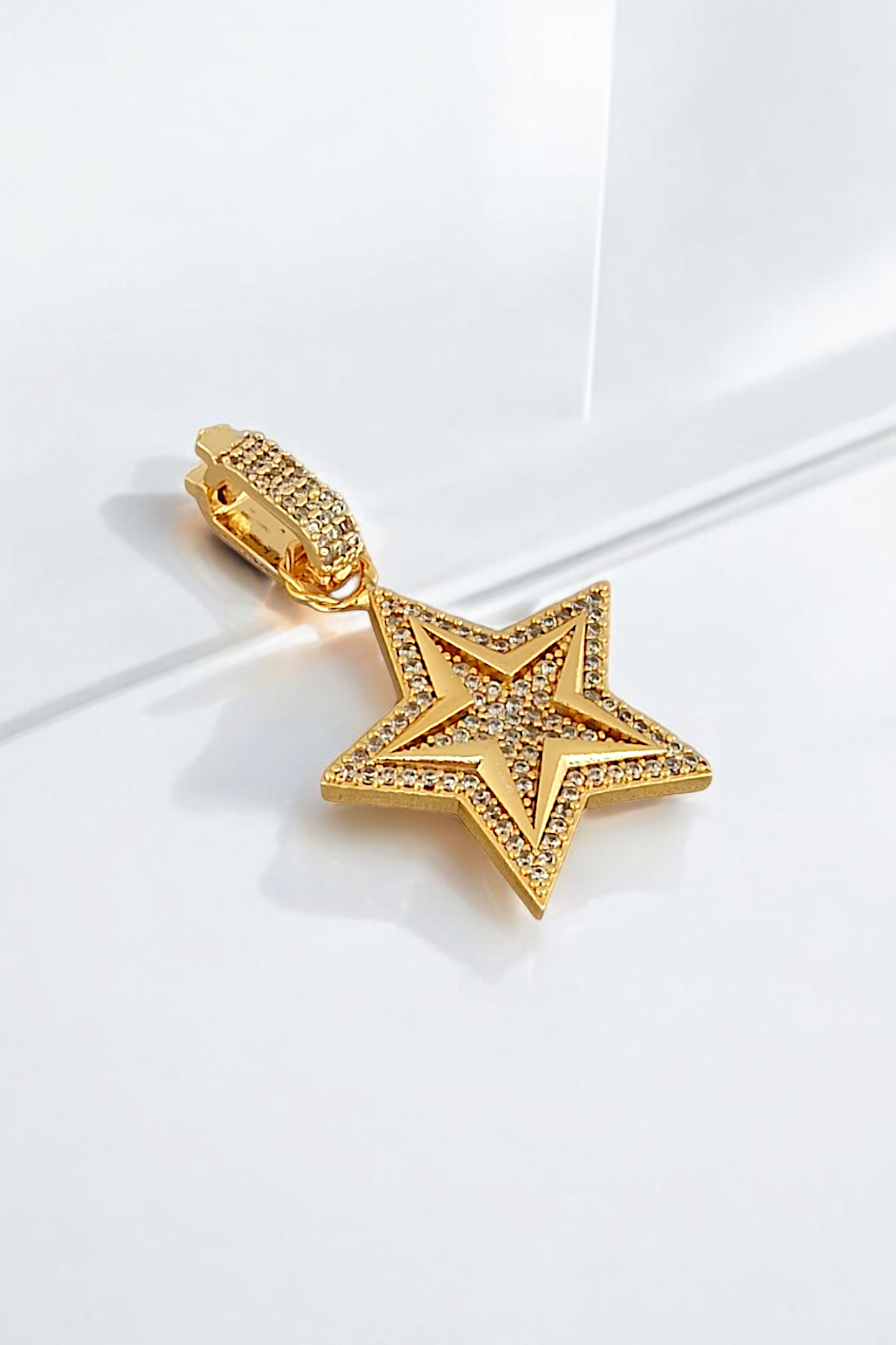 Premium Ajda Charm Taşlı Kuzey Yıldız Charm