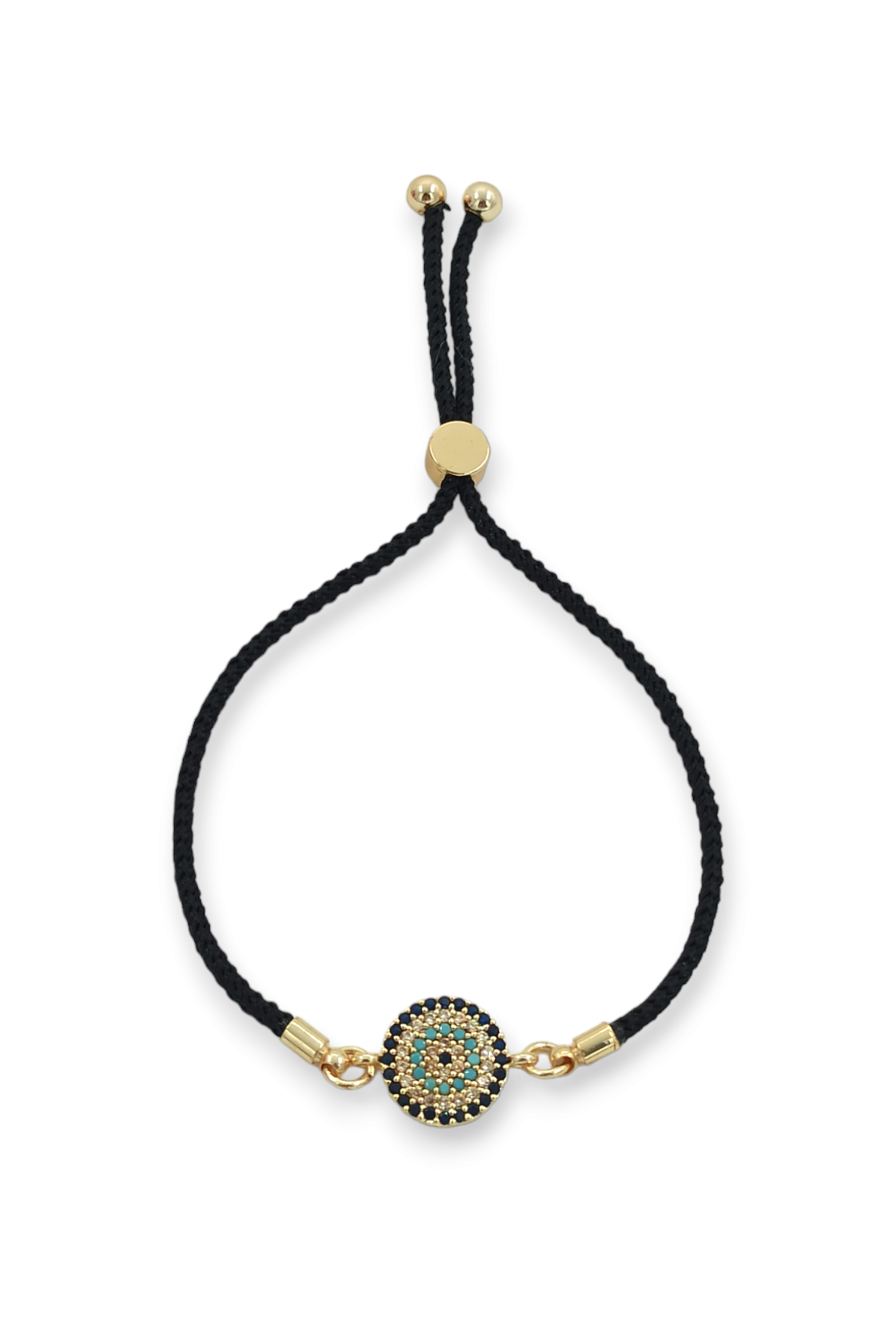 Premium Asansörlü Taşlı Nazar Boncuk İp Bileklik