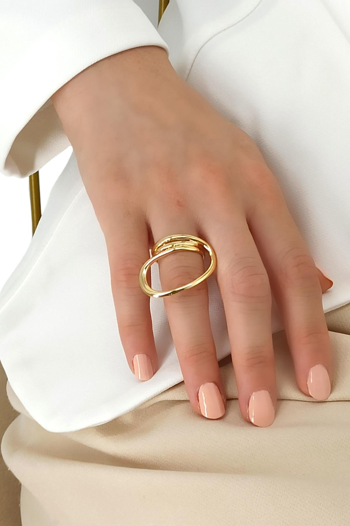 Premium Ayarlanabilir Geometrik Yüzük