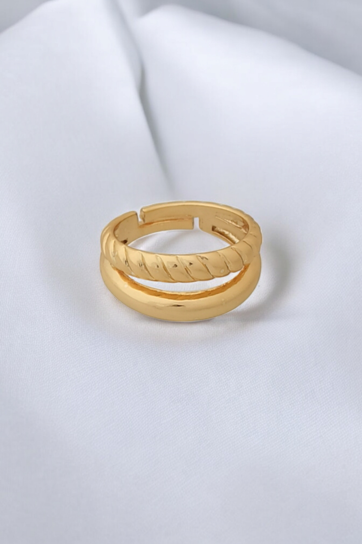 Premium Ayarlanabilir İki Sıra Burgu Yüzük