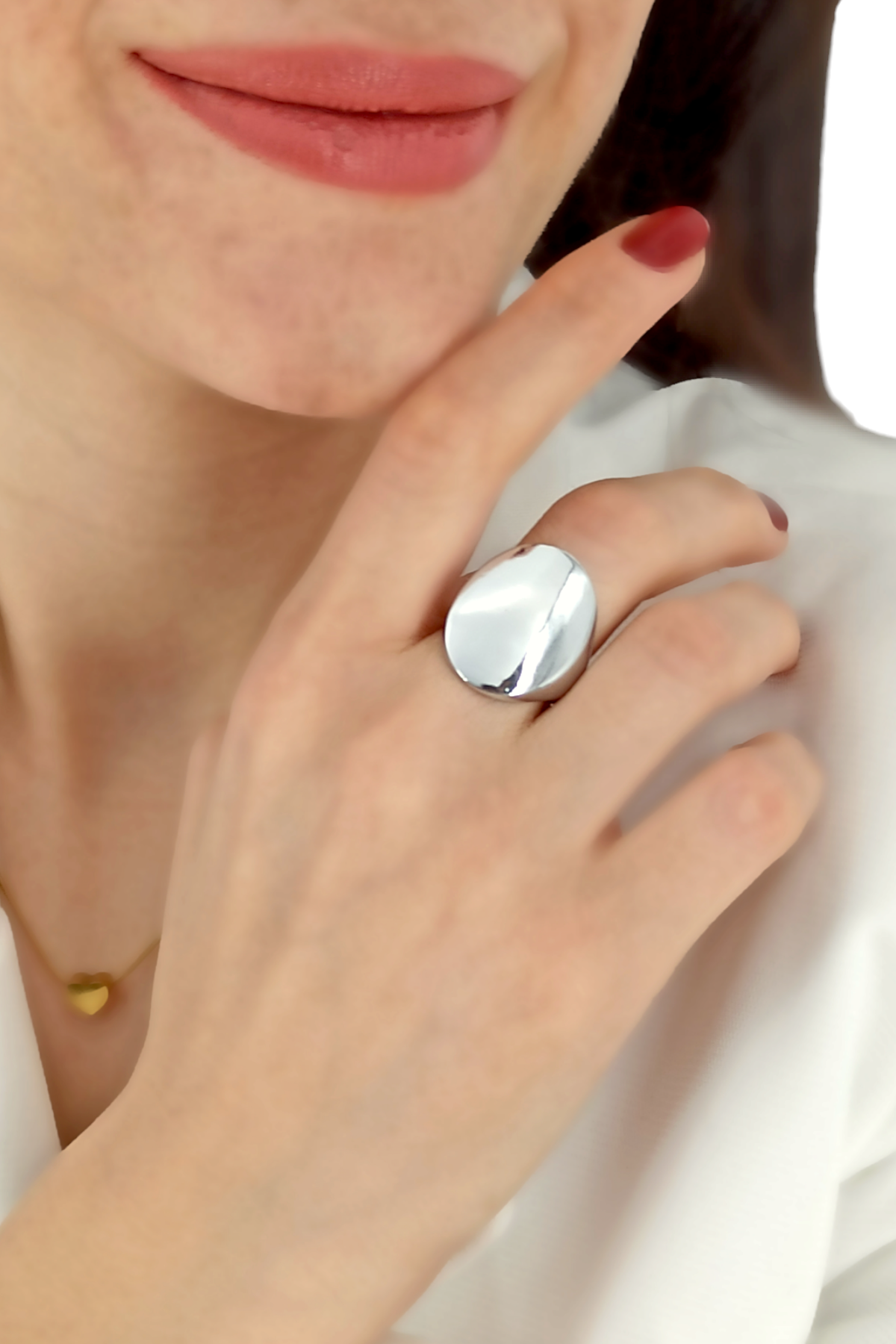 Premium Ayarlanabilir Oval Plaka Yüzük