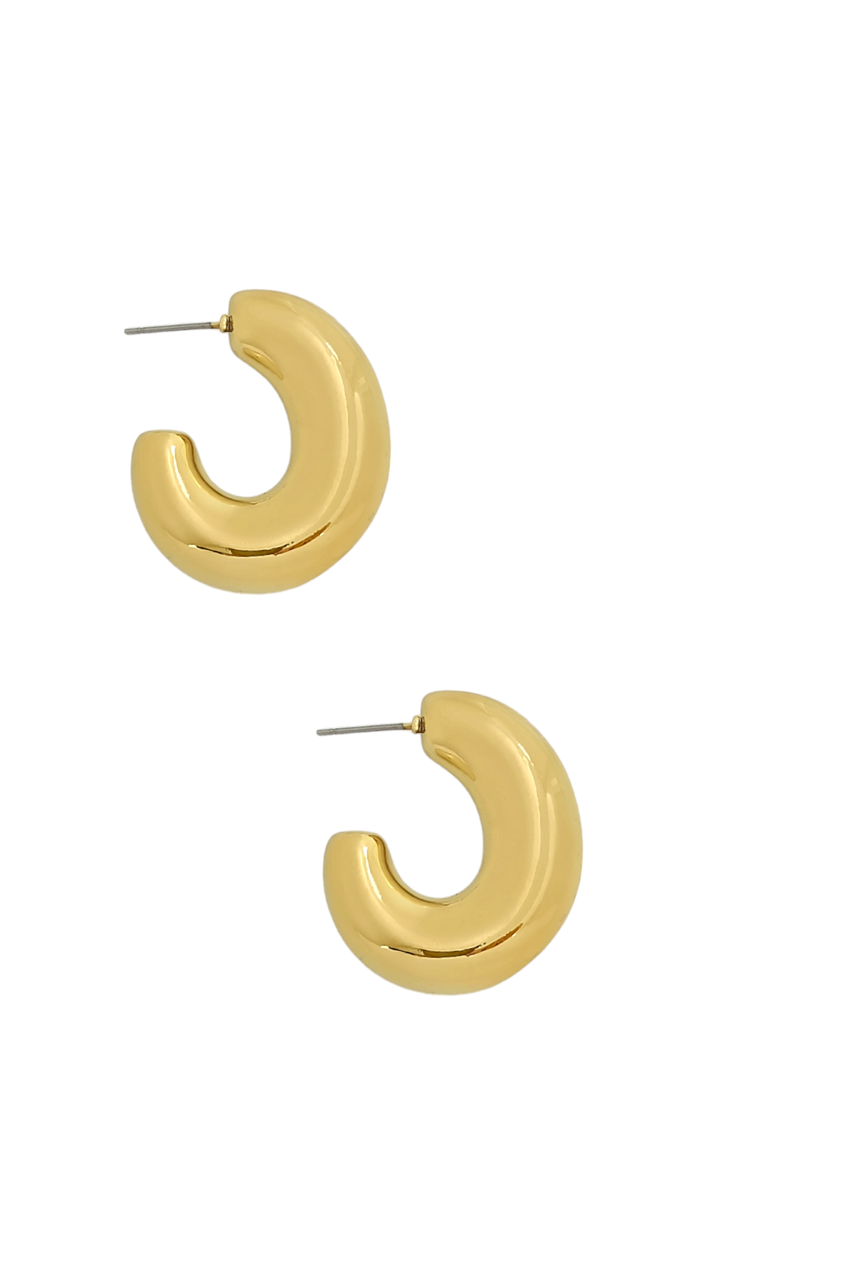 Premium Bombeli Ay Halka Küpe 