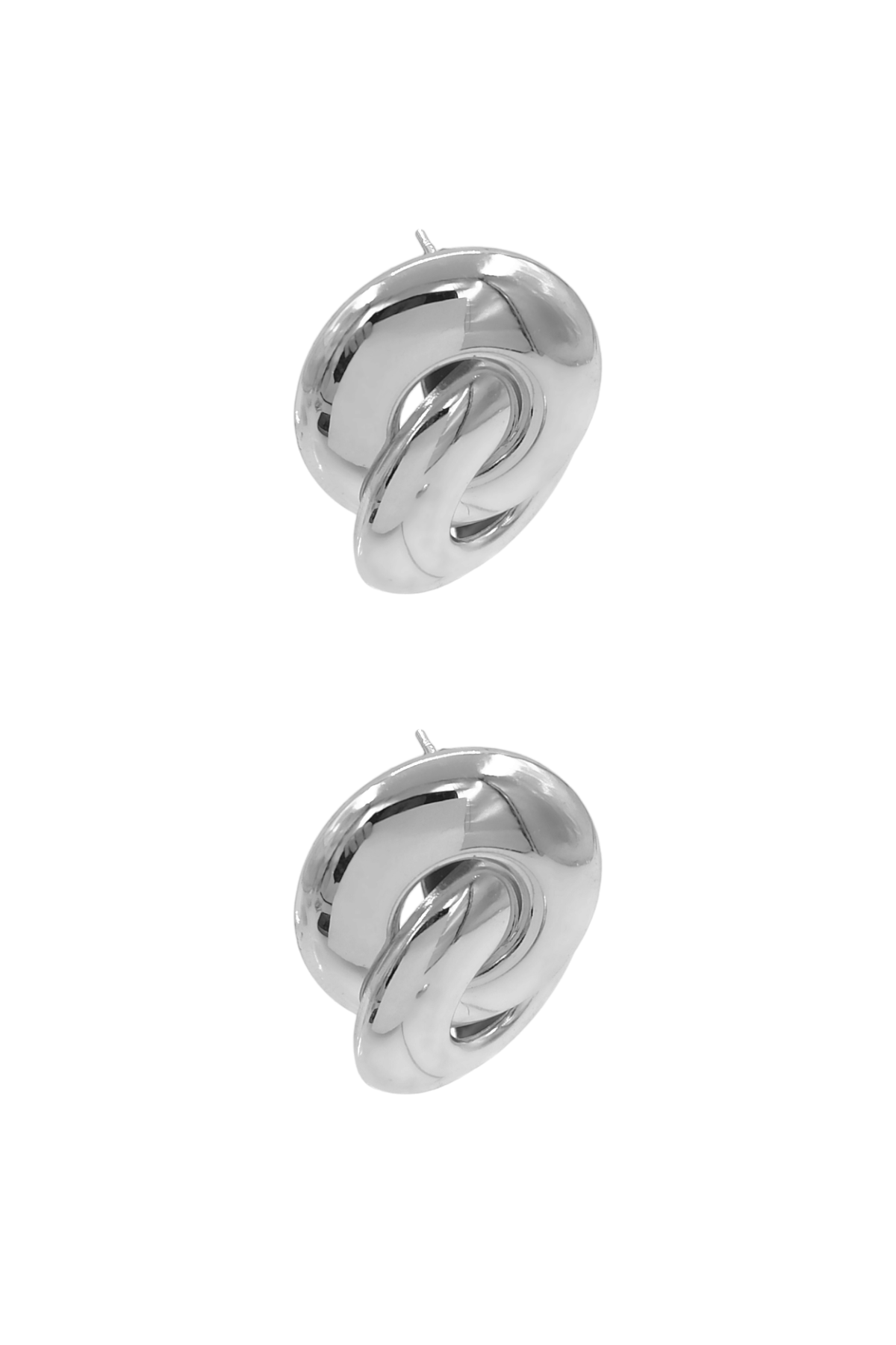 Premium Bombeli İç İçe Geçmeli Küpe