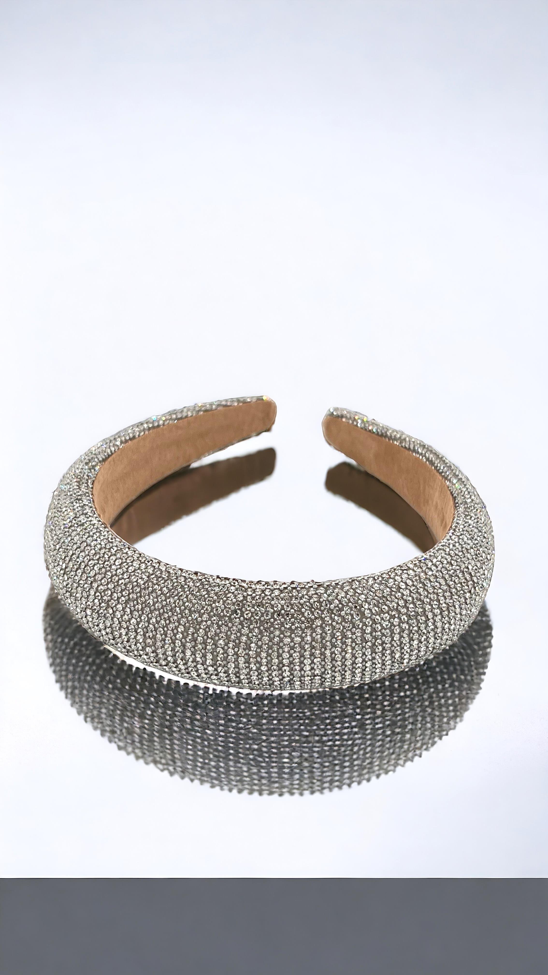 Premium Bombeli Kristal Taş Taç 