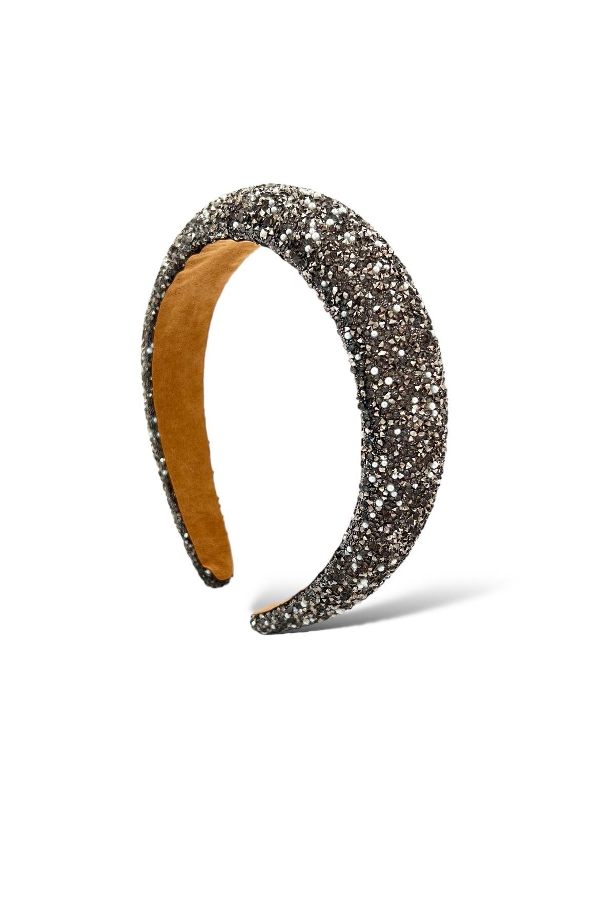 Premium Bombeli Kristal Taş Taç 