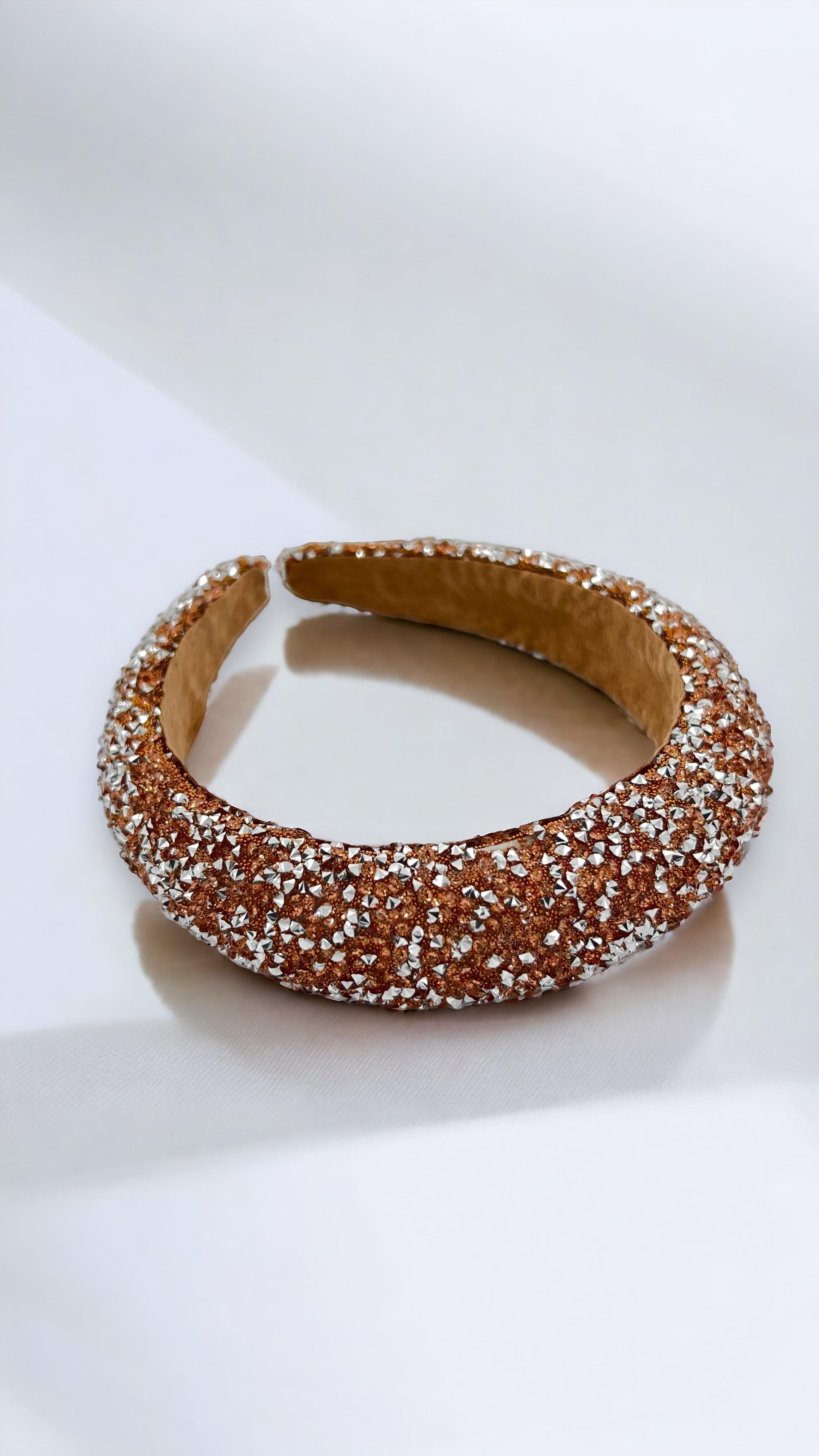 Premium Bombeli Kristal Taş Taç 