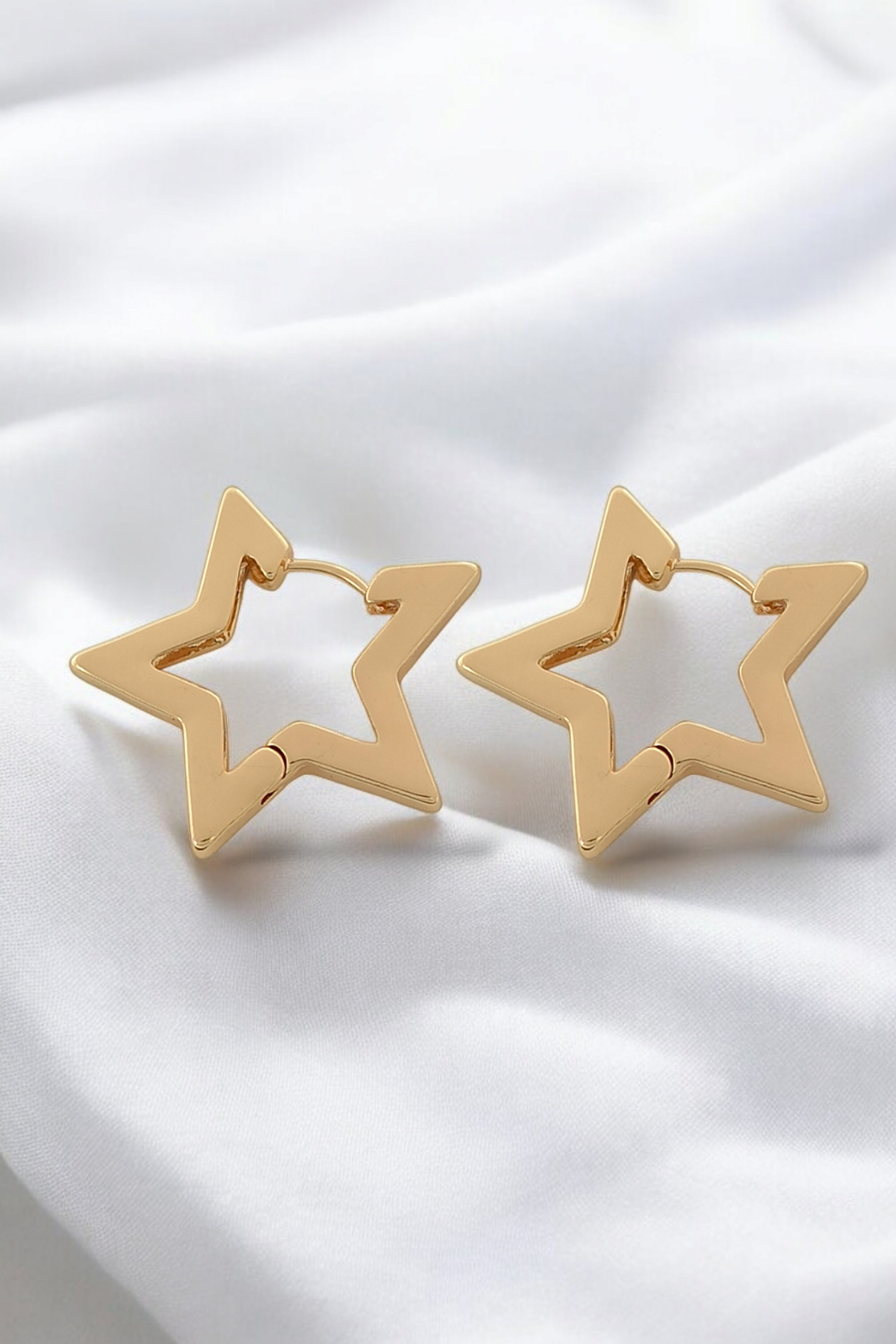 Premium Bombeli Yıldız Küpe