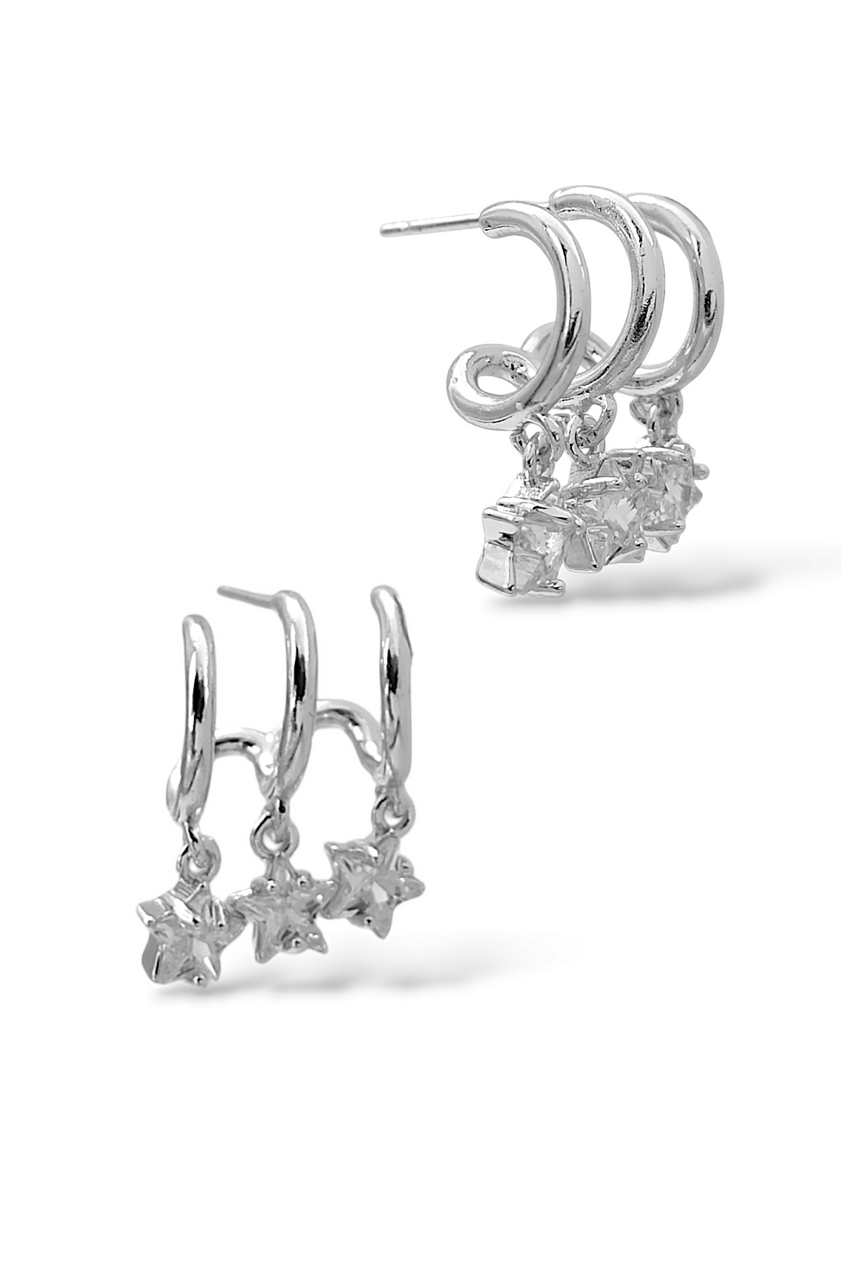 Premium Çok Görünümlü Yıldız Küpe