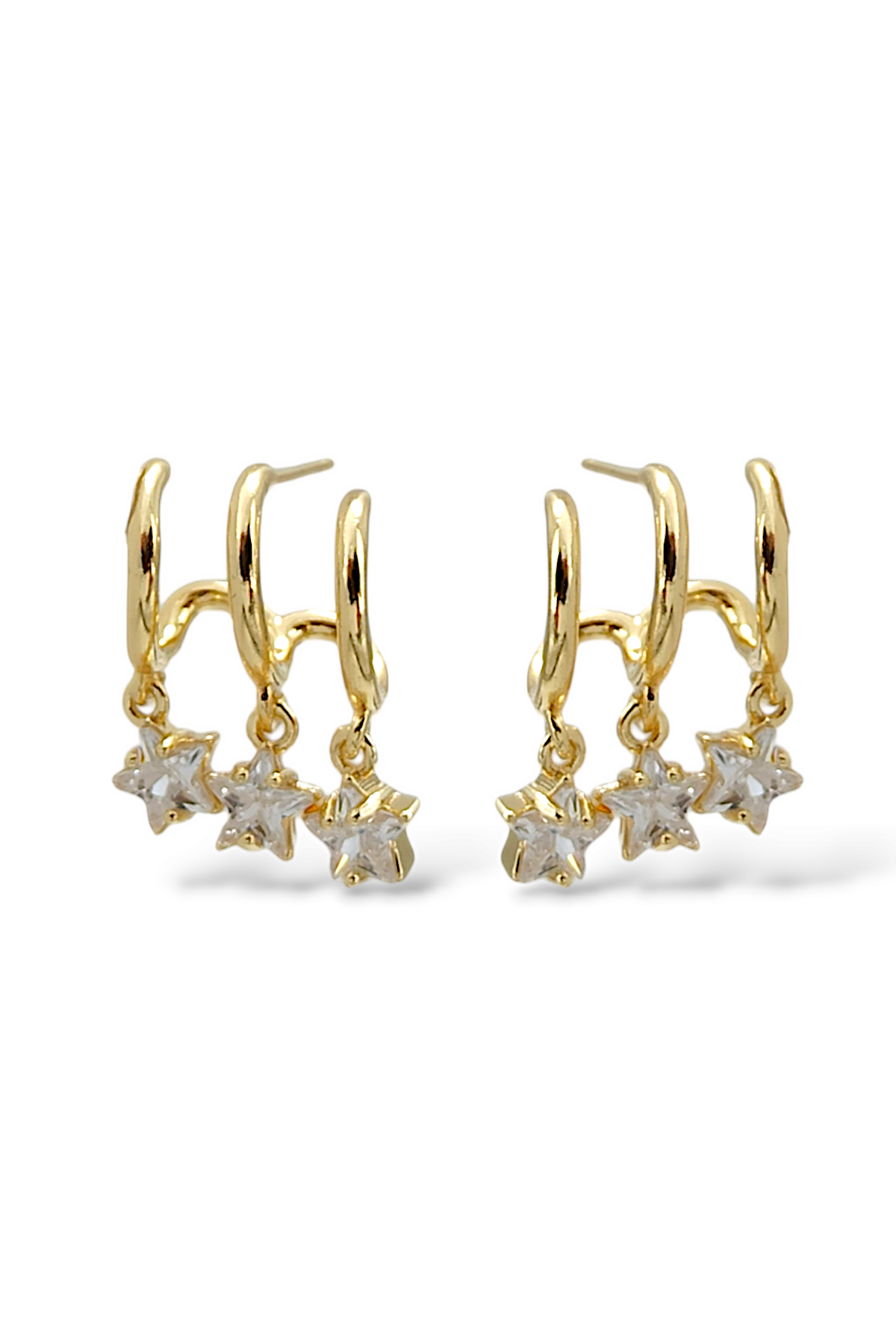 Premium Çok Görünümlü Yıldız Küpe