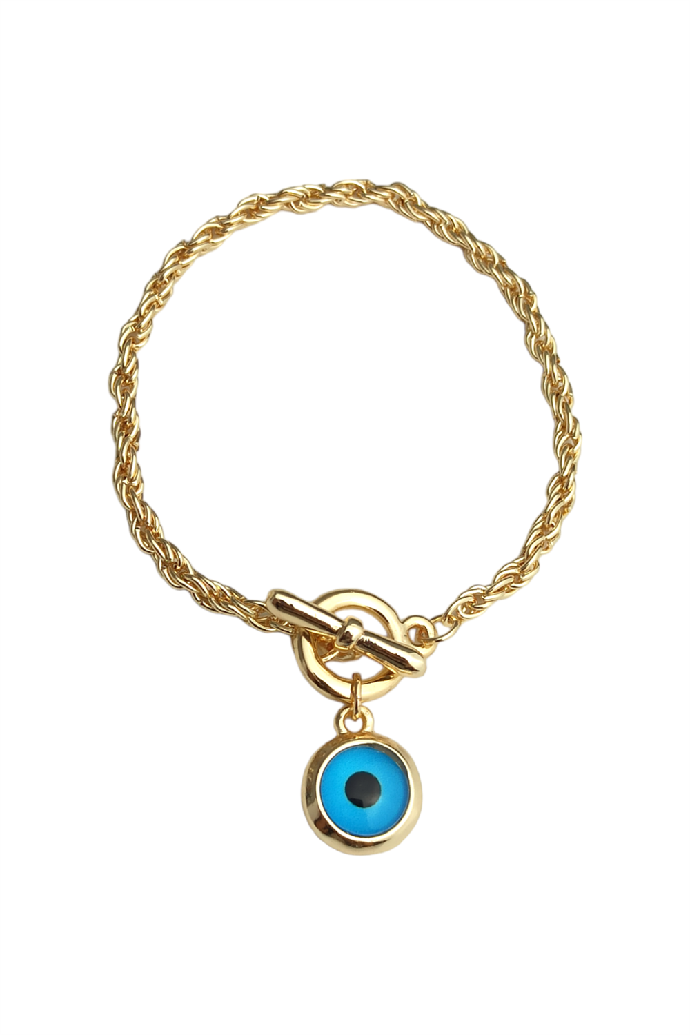 Premium Geçmeli Nazar Boncuklu Kilit Bileklik
