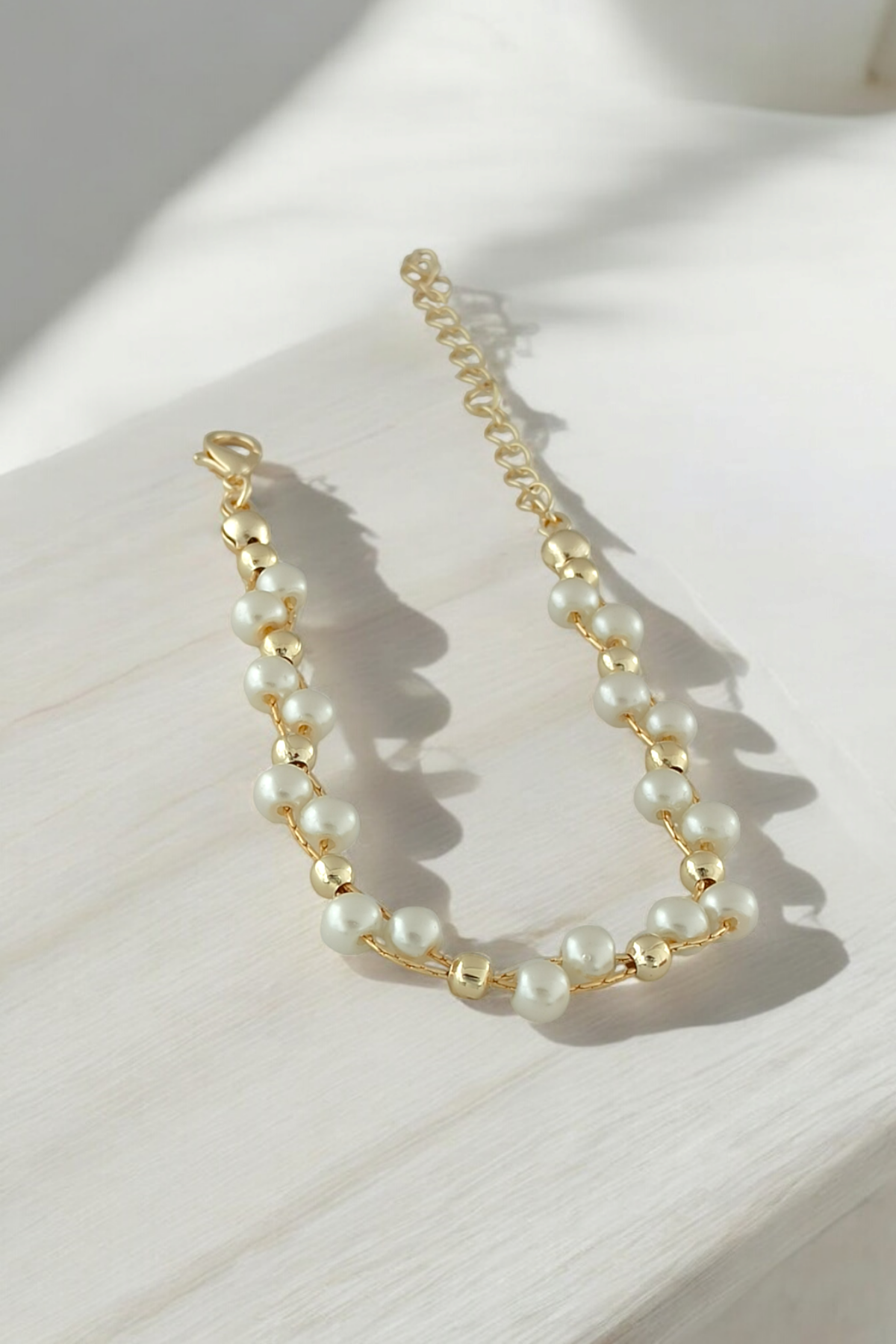 Premium İki Sıra İnci Bileklik