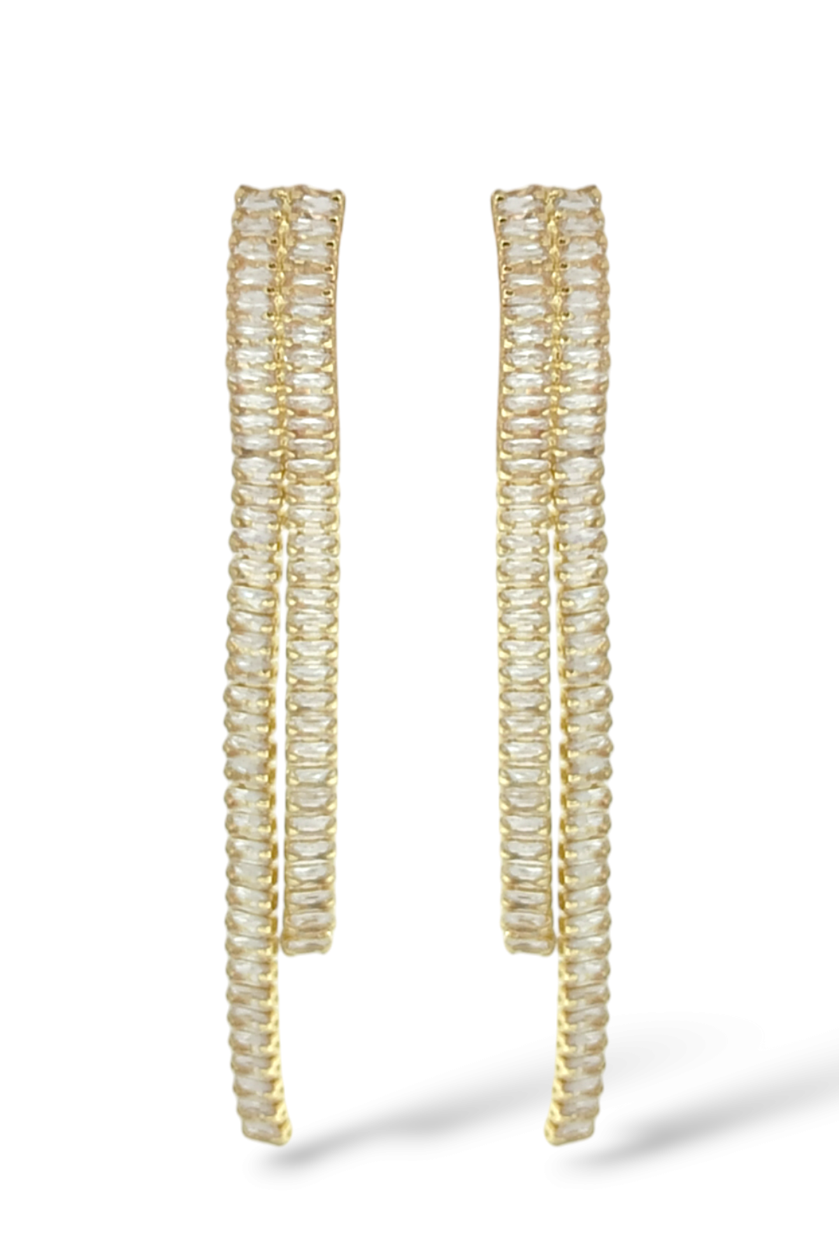 Premium İnce Baget Su Yolu Küpe