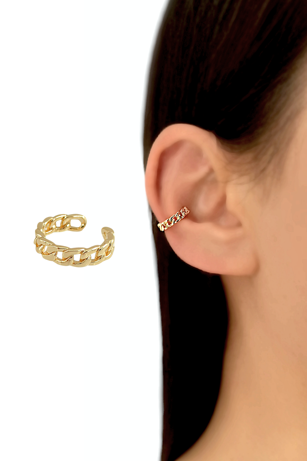 Premium İnce Zincir Kırkıdak Küpe