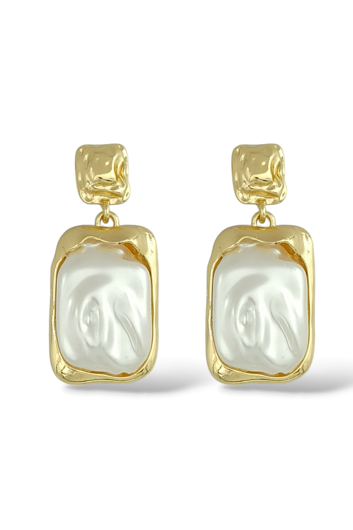 Premium Kabartma İnci Küpe