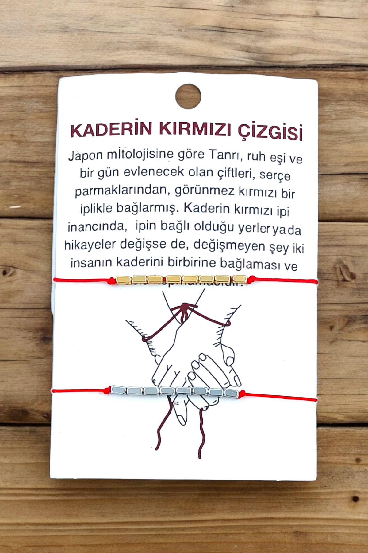 Premium Kaderin Kırmızı İpi Sevgili Bilekliği