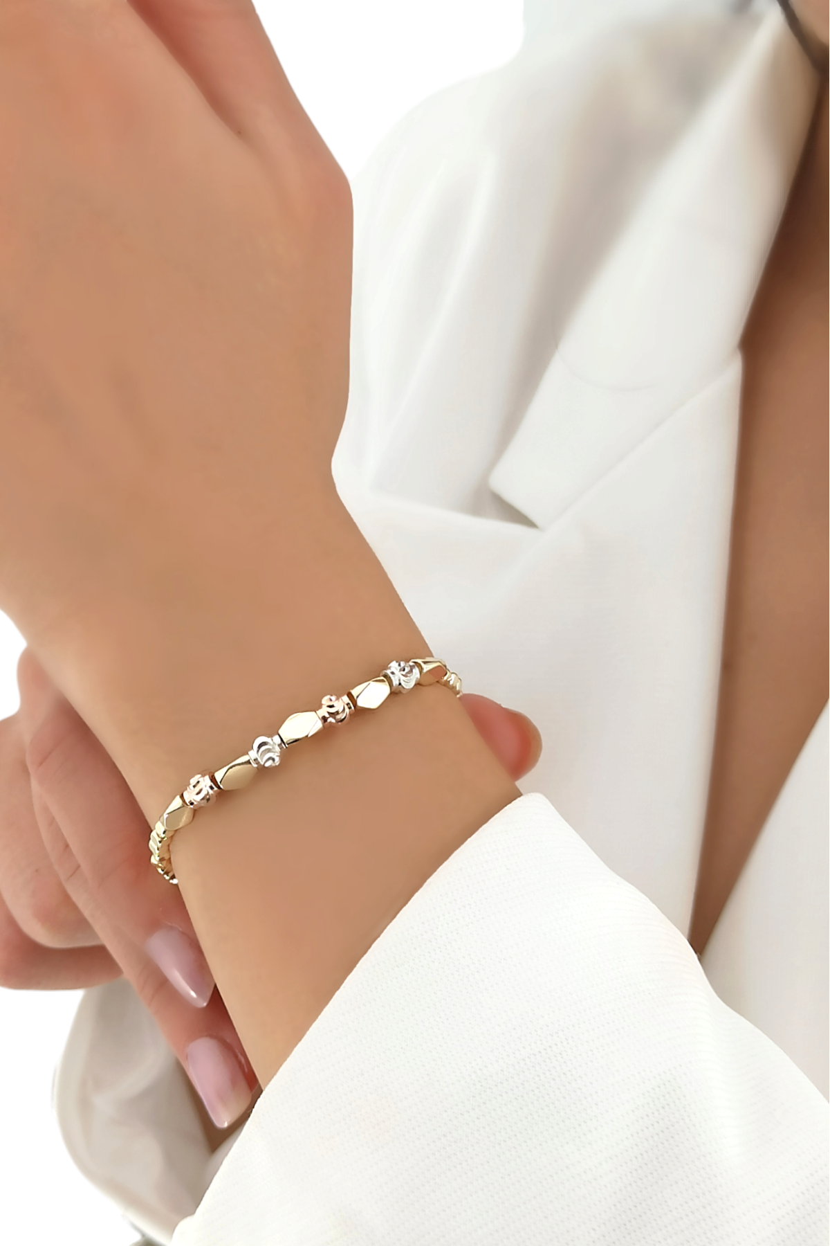 Premium Kesme Boncuk Bileklik