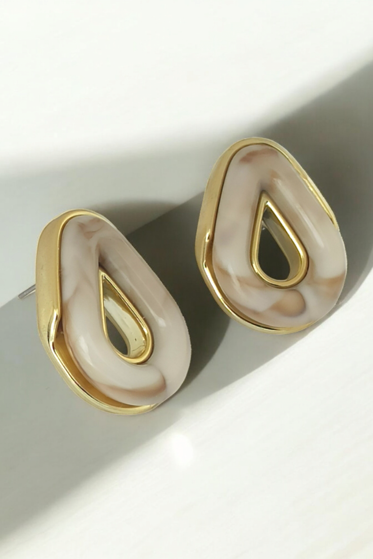 Premium Mineli Damla Küpe