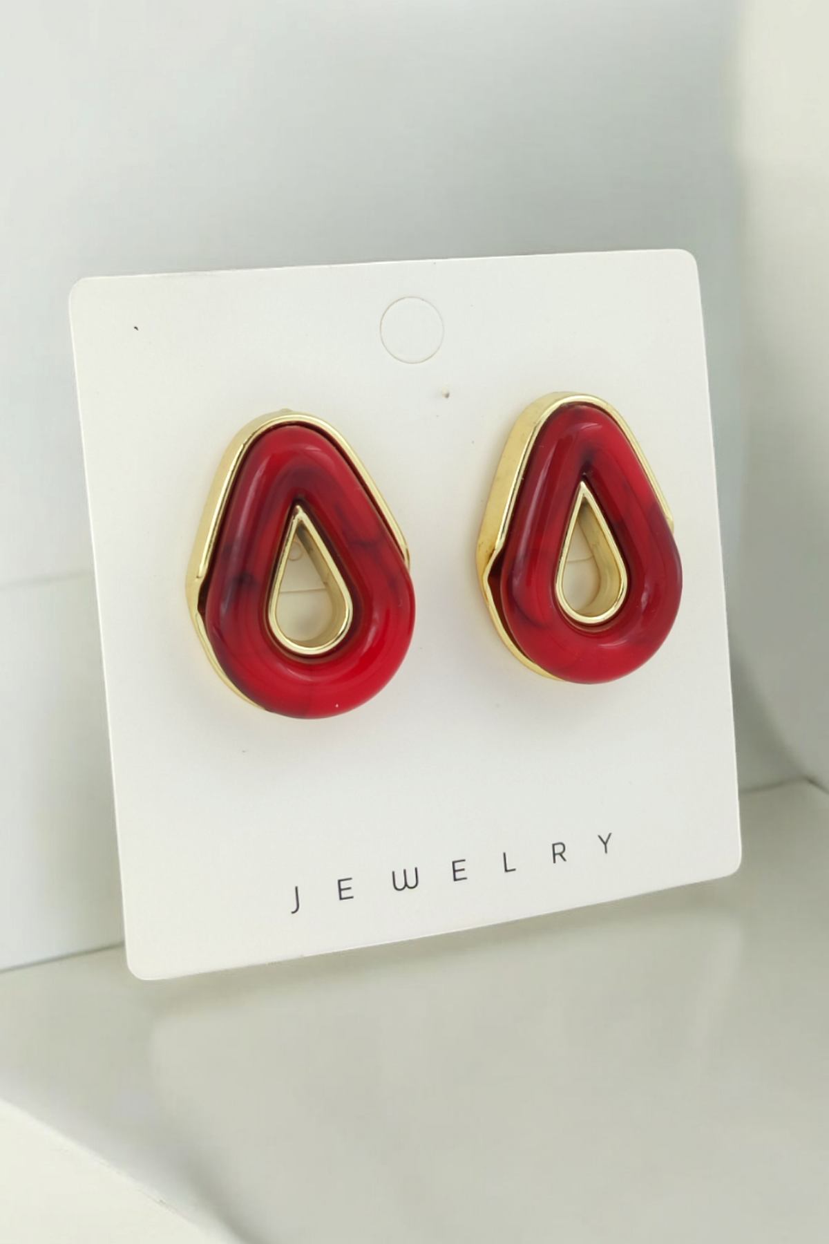 Premium Mineli Damla Küpe