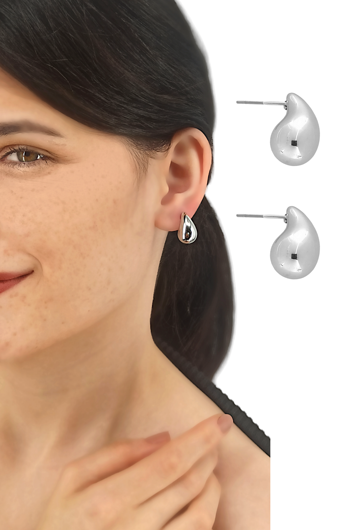 Premium Minik Bottega Damla Küpe