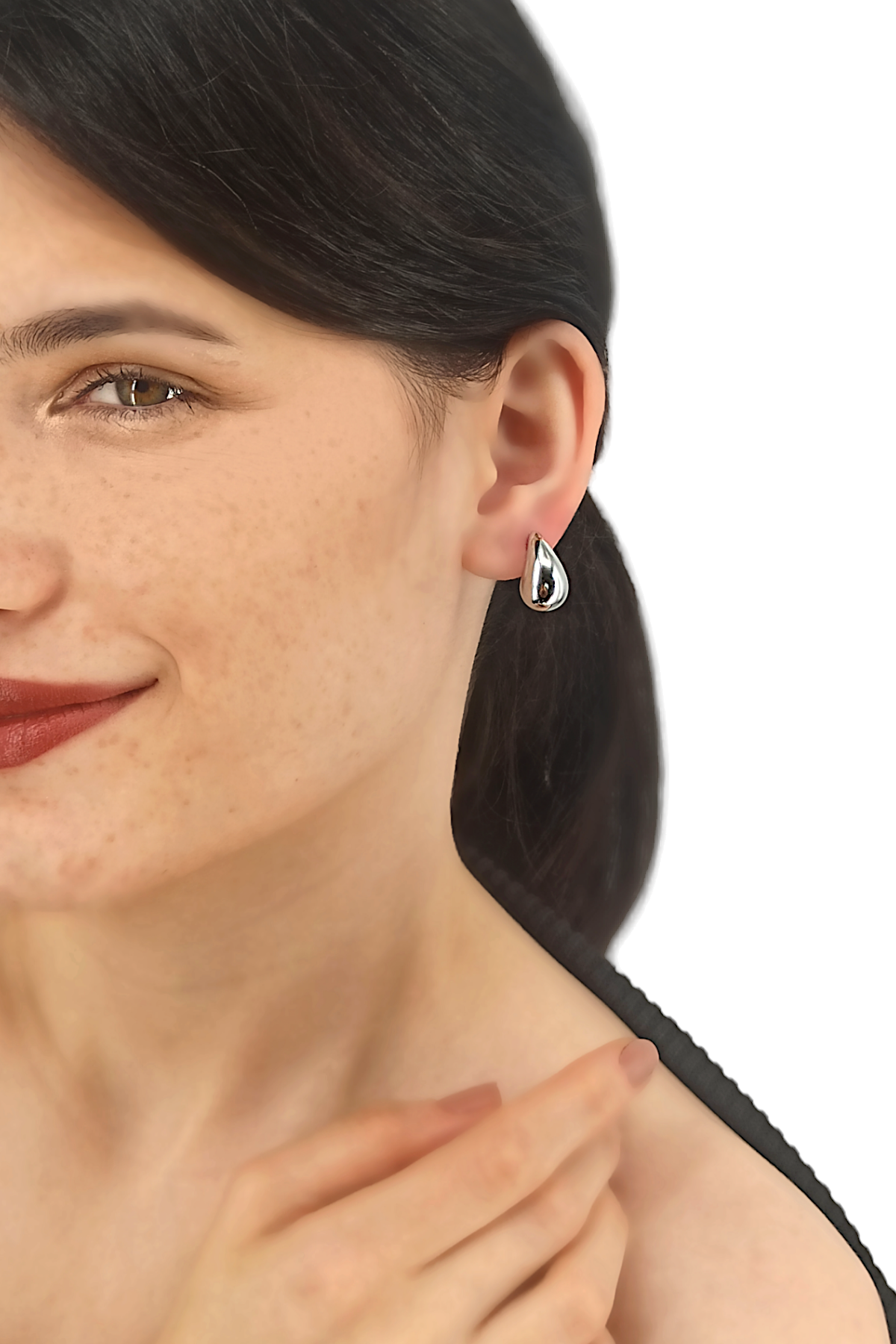 Premium Minik Bottega Damla Küpe