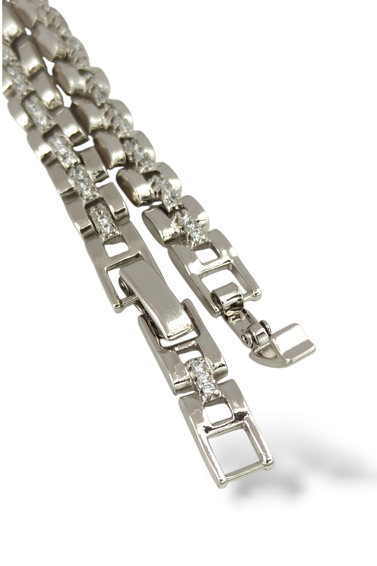 Premium Özel Seri Xuping Renk Atmaz Taşlı Geçmeli Bileklik