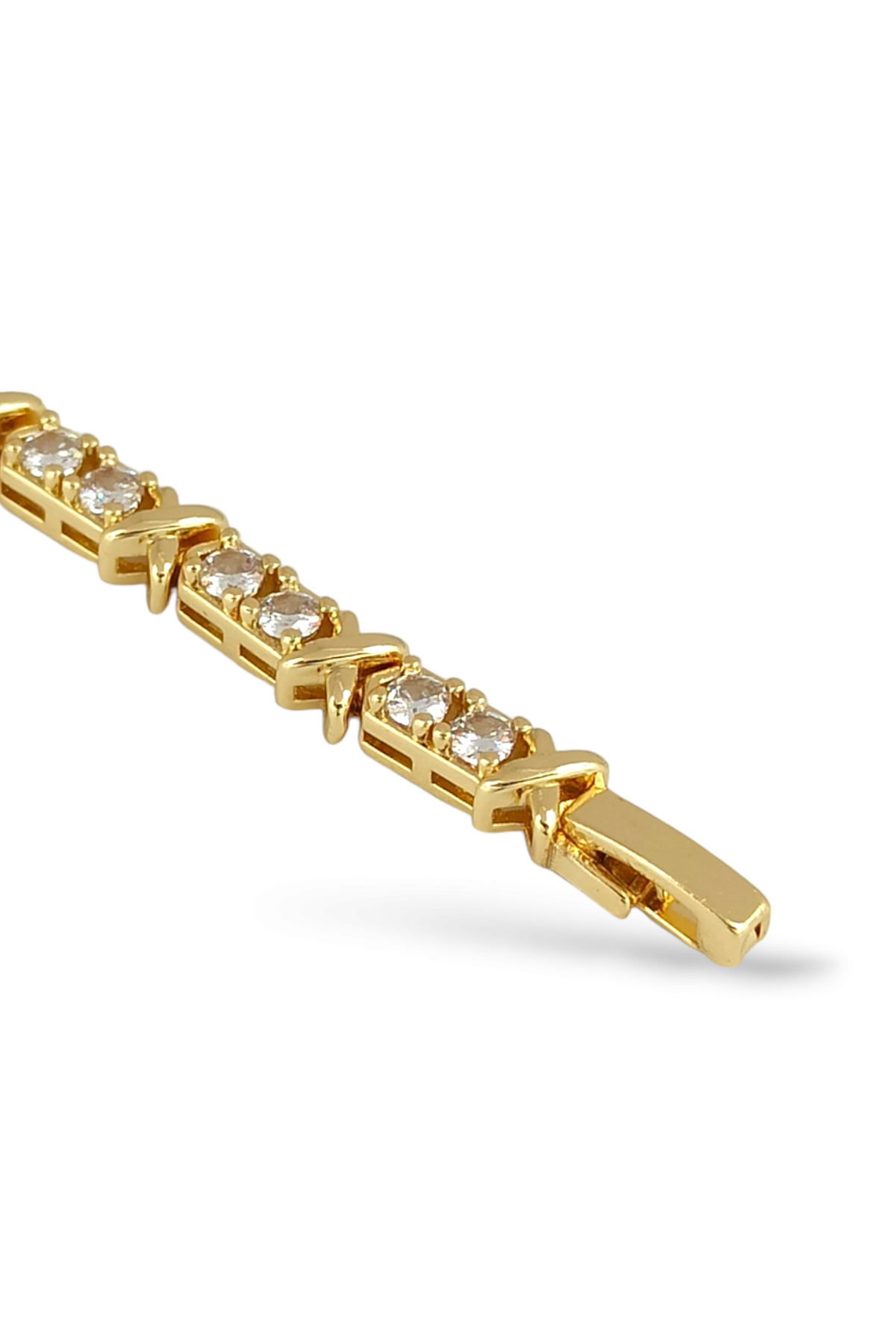 Premium Özel Seri Xuping Renk Atmaz Zirkon Taş Xoxo Bileklik