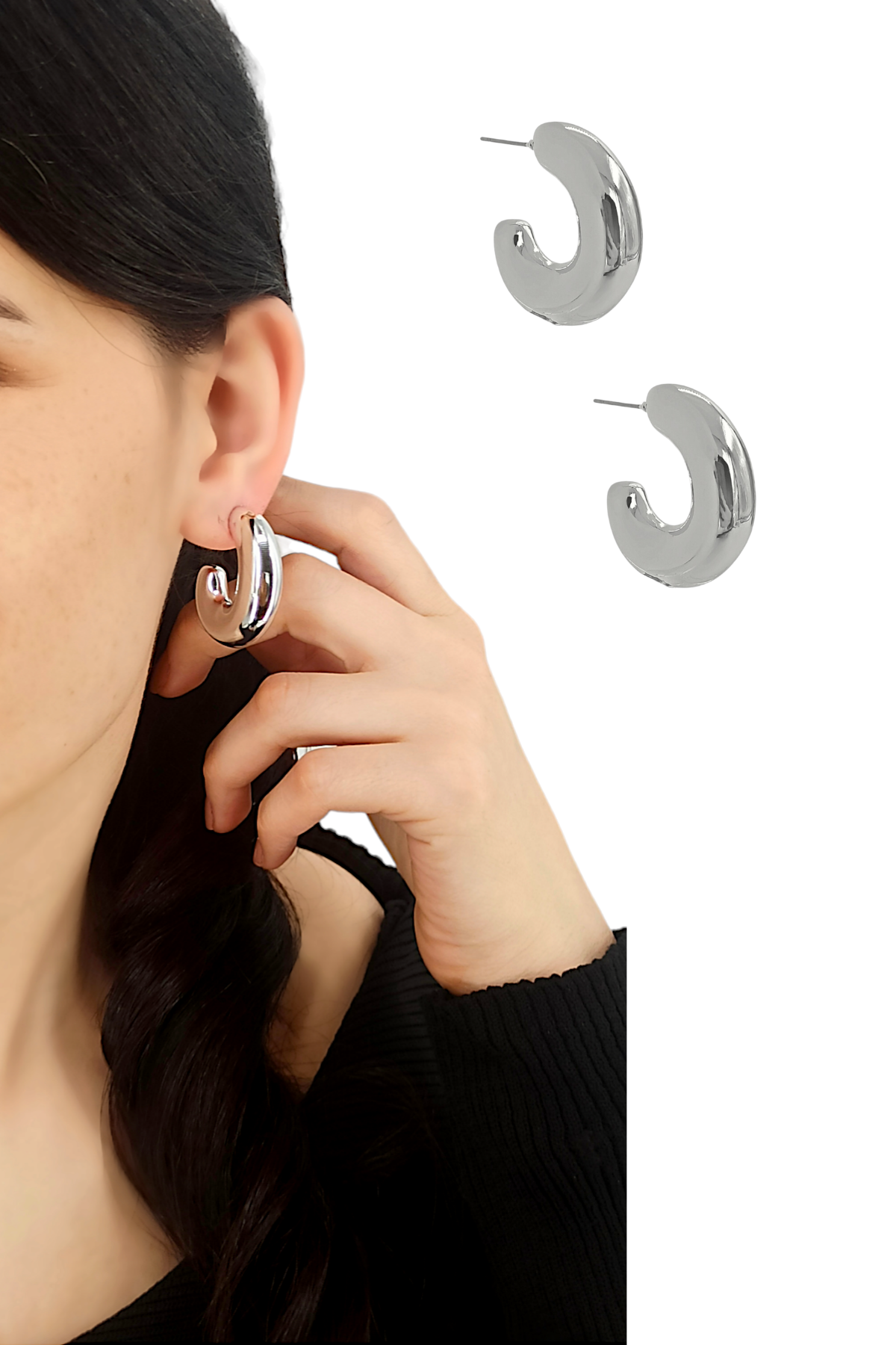 Premium Plaka Boru Küpe