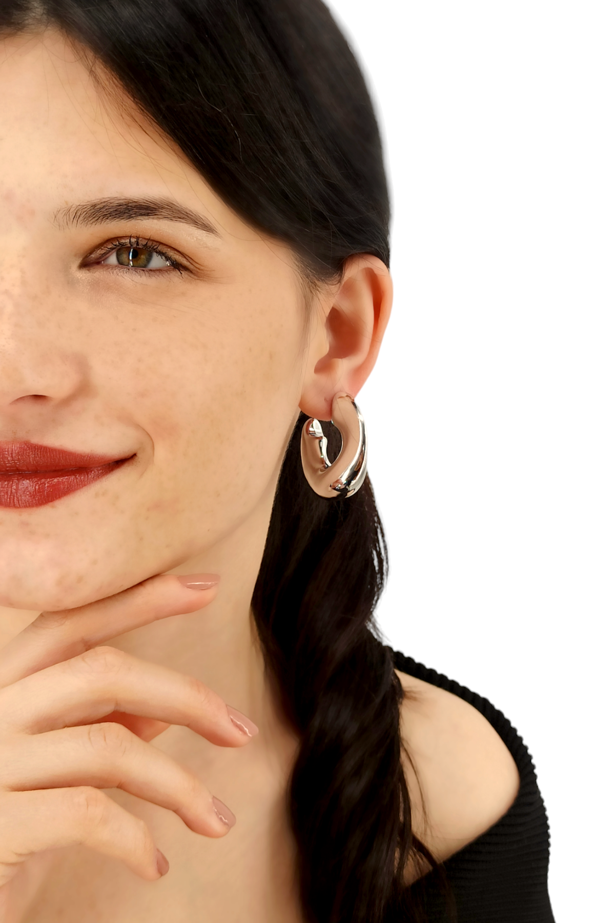 Premium Plaka Geometrik Küpe