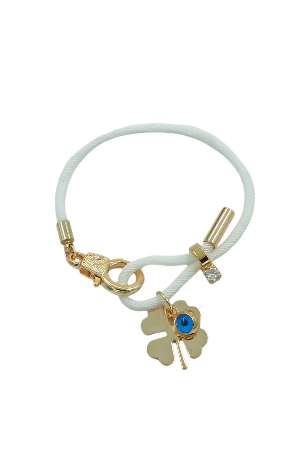 Premium Plaka Yonca İp Bileklik