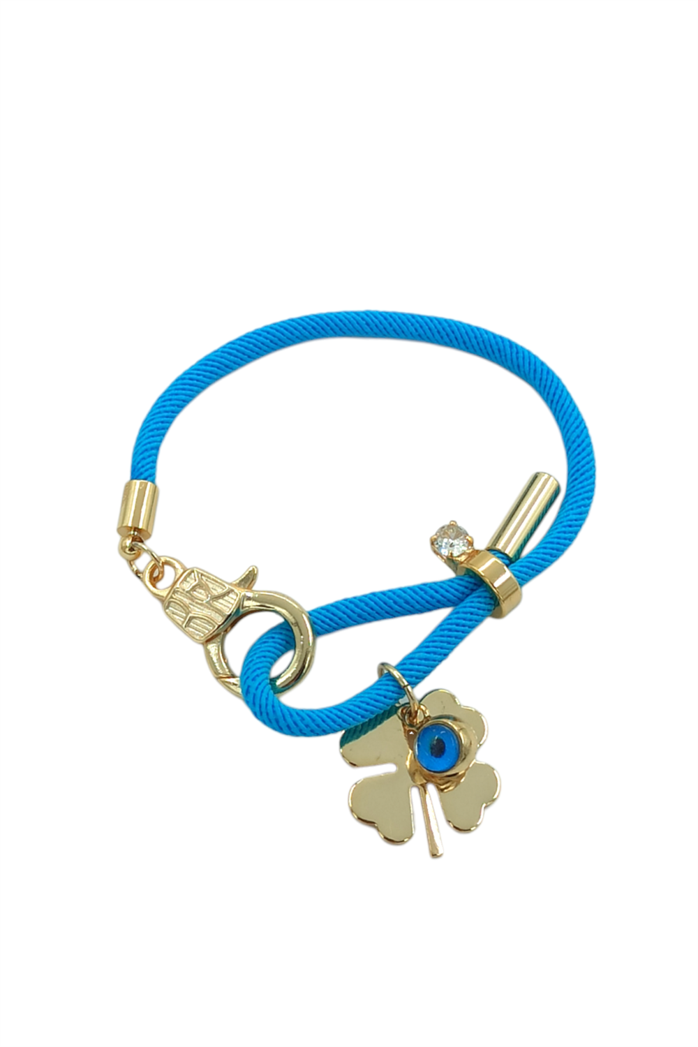 Premium Plaka Yonca İp Bileklik