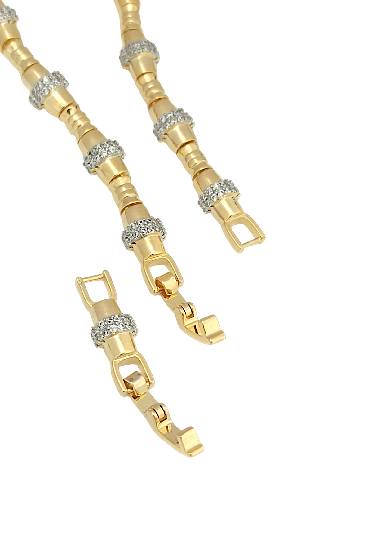 Premium Renk Atmaz İki Renk Altın Kaplama Bileklik