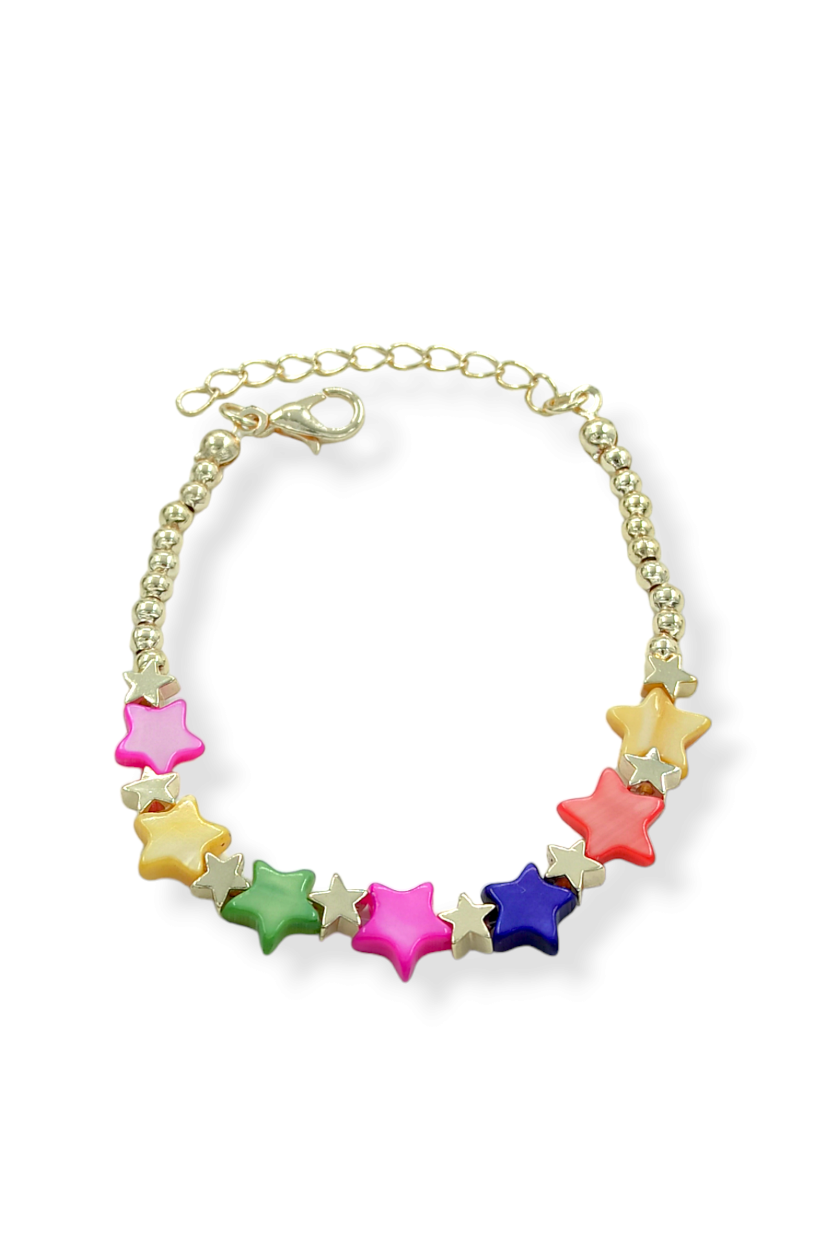 Premium Renkli Yıldızlı Boncuk Bileklik 