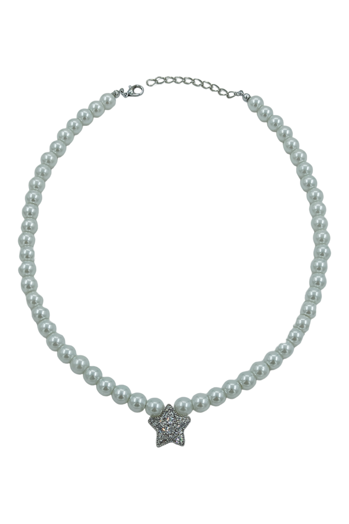 Premium Taşlı Yıldız İnci Kolye 