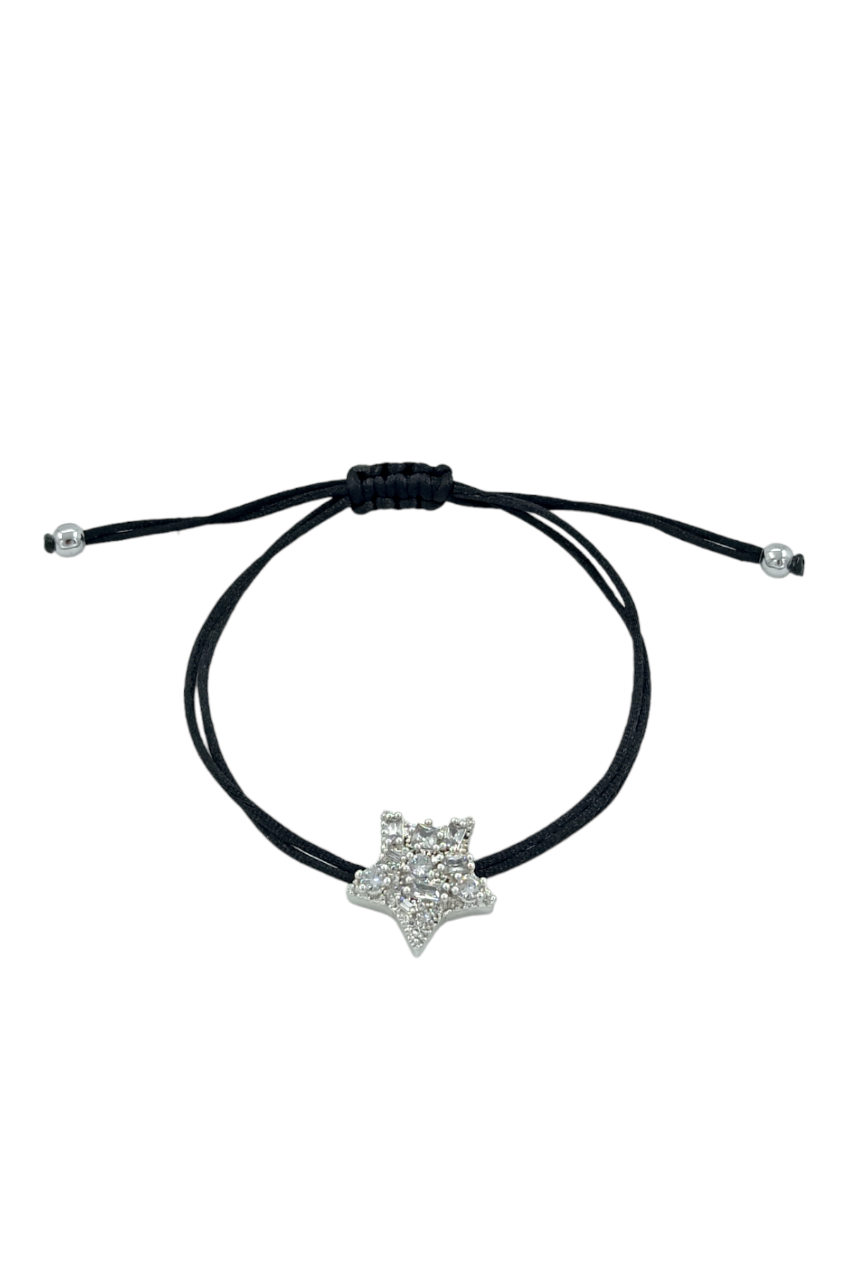 Premium Taşlı Yıldız İp Bileklik